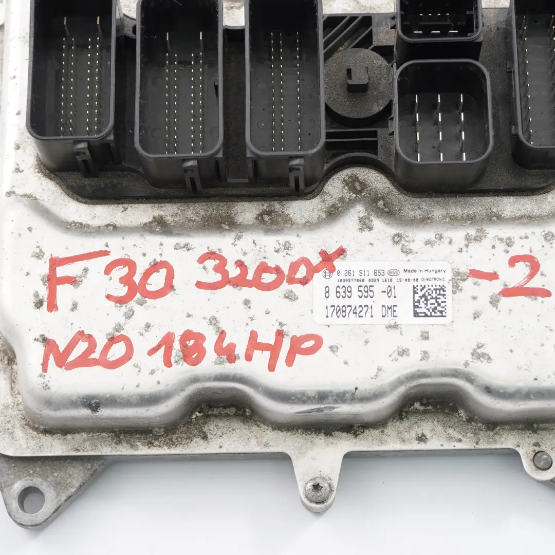 BMW F30 320i F32 420i N20 184HP Engine ECU Control Unit DME Automatic - SKU 8639595-2 - Part number 8639595