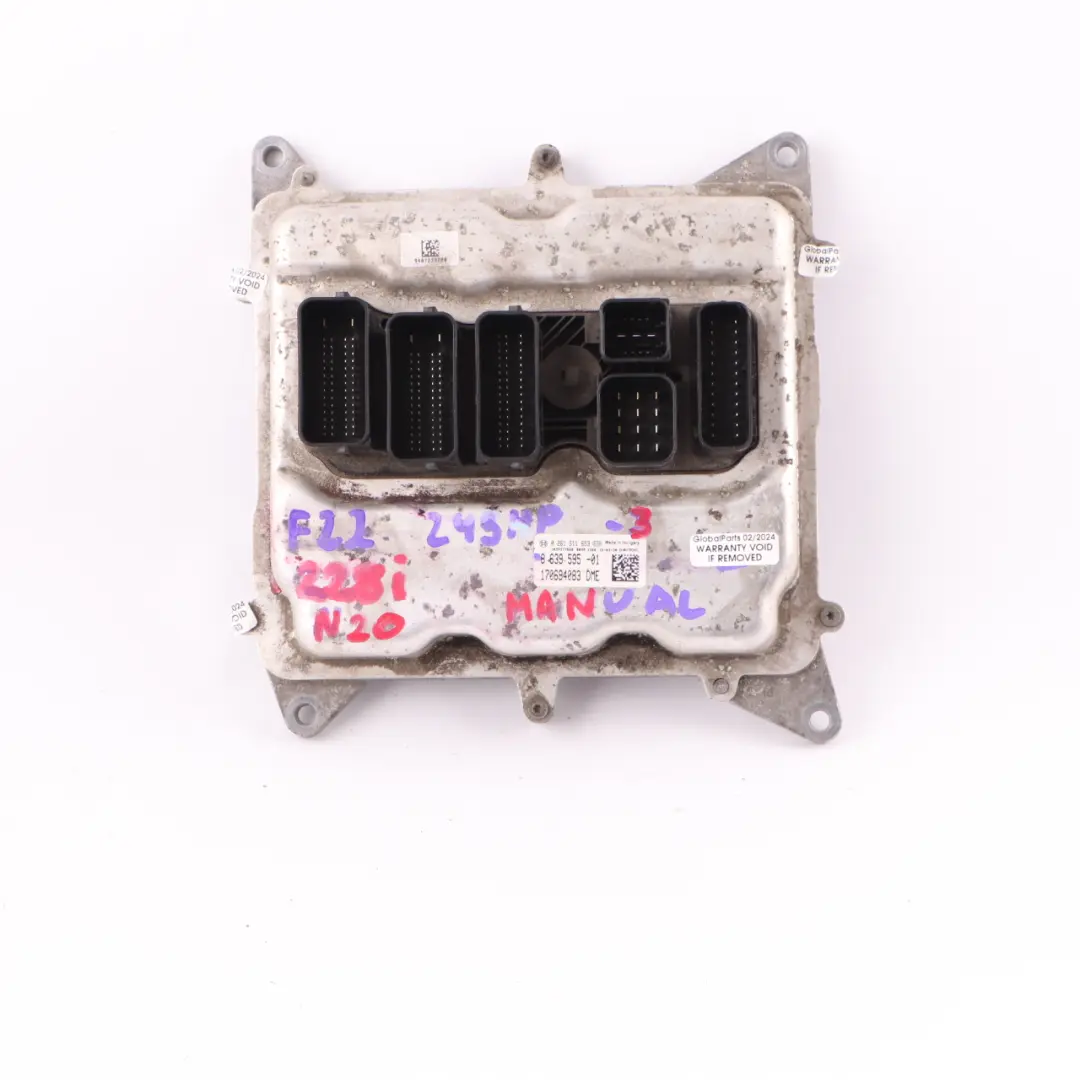 BMW F30 320i F32 420i N20 184PS Motor ECU Steuergerät DME Automatik - SKU 8639595-3 - Teilenummer 8639595