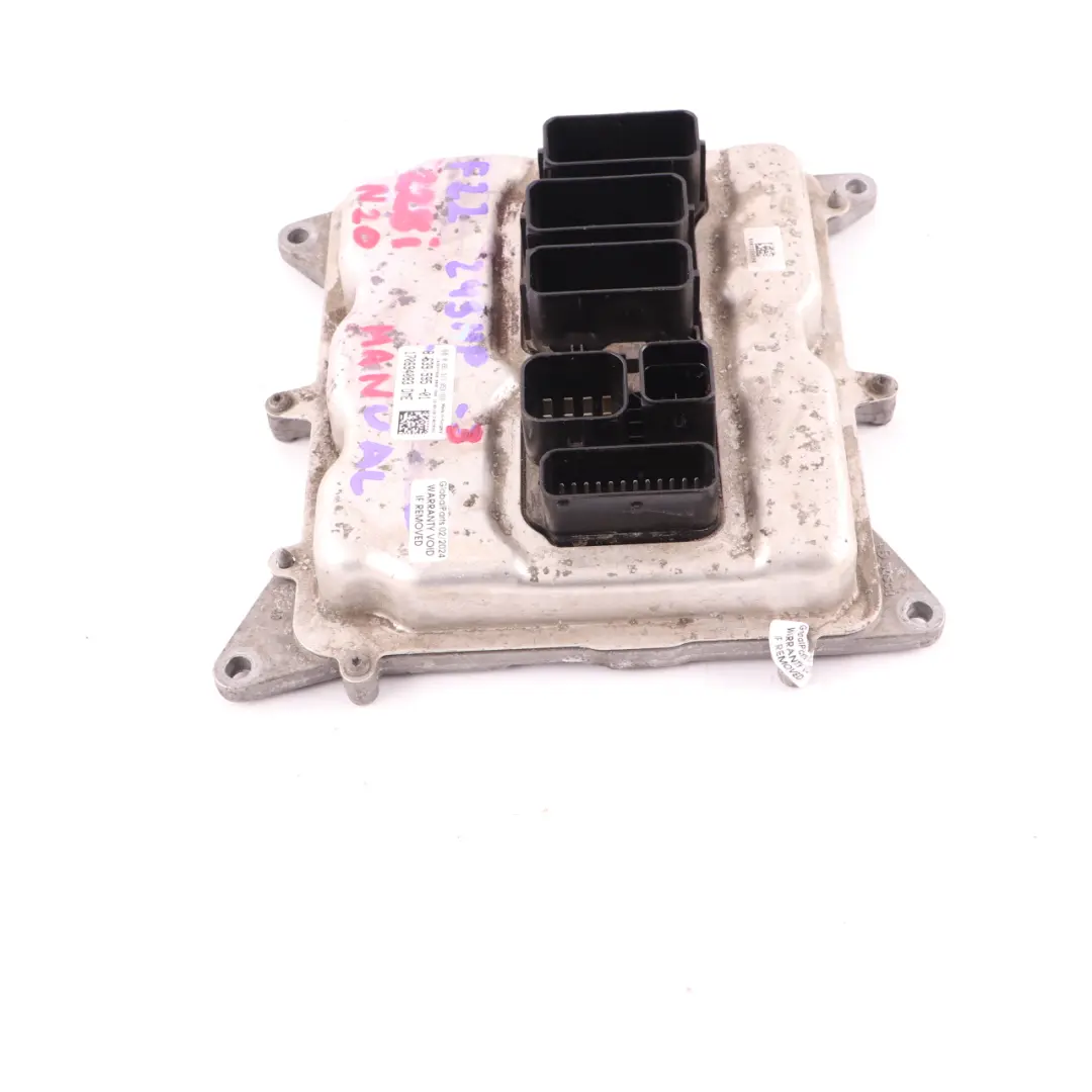 BMW F22 228i F30 F31 328i N20 245HP Engine ECU Control Unit DME Manual - SKU 8639595-3 - Part number 8639595