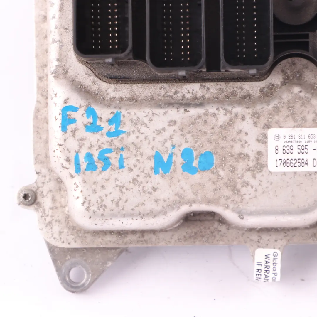 N20 218HP Engine Control Unit ECU DME Automatic to BMW F20 F21 125i with Part number 8639595 BMW F20 F21 125i N20 218HP Engine Control Unit ECU DME Automatic - SKU 8639595-7 - Part number 8639595