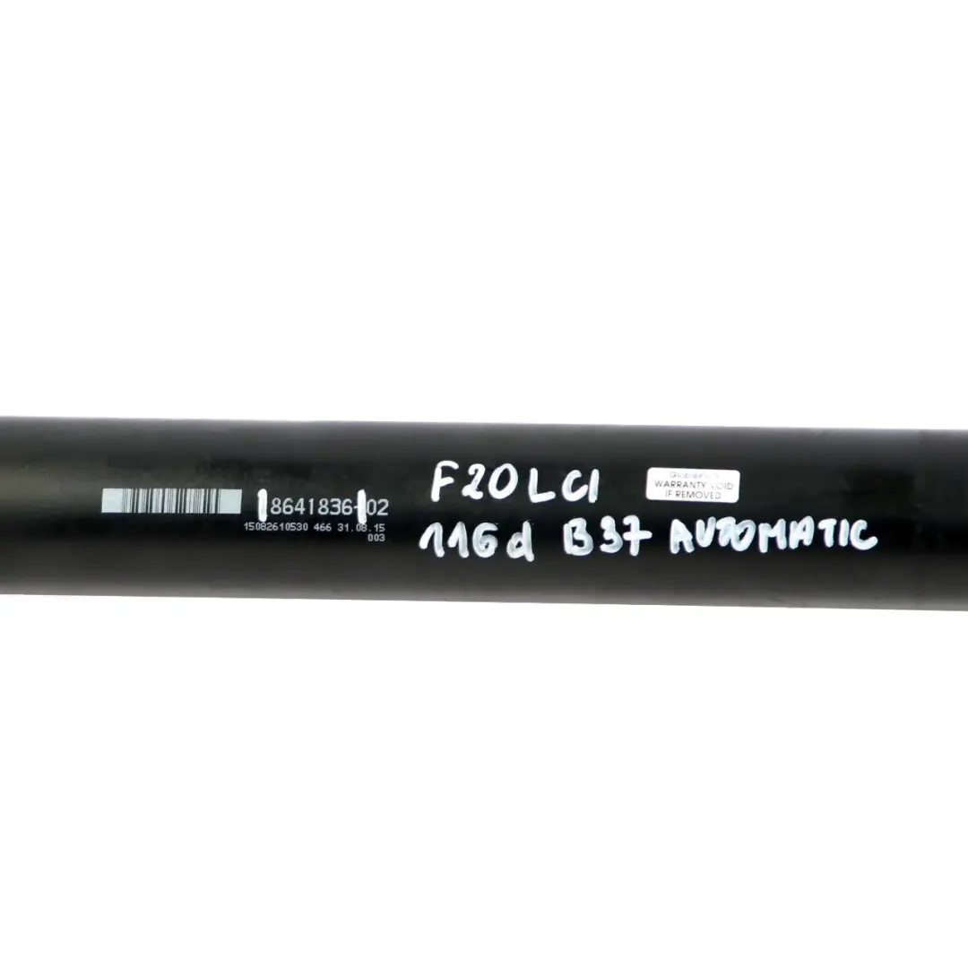 BMW F20 F21 LCI 116d B37 Cambio Automatico Albero Trasmissione Propshaft - SKU 8641836 - Numero di parte 8641836