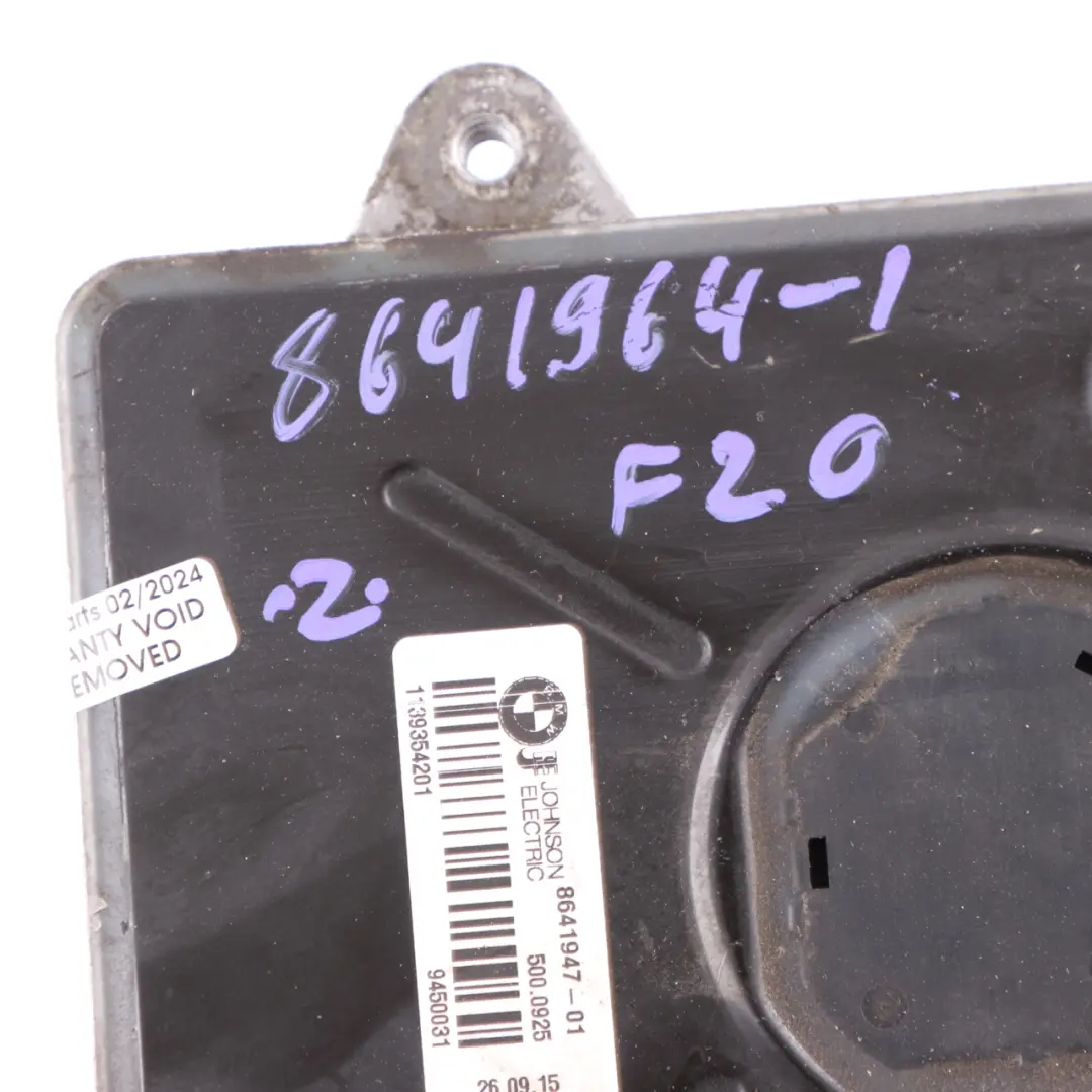  Moteur BMW F20 F21 F30 F31 F32 600W Ventilateur radiateur refroidissement moteur - SKU 8641964-1 - Numéro de pièce 8641964