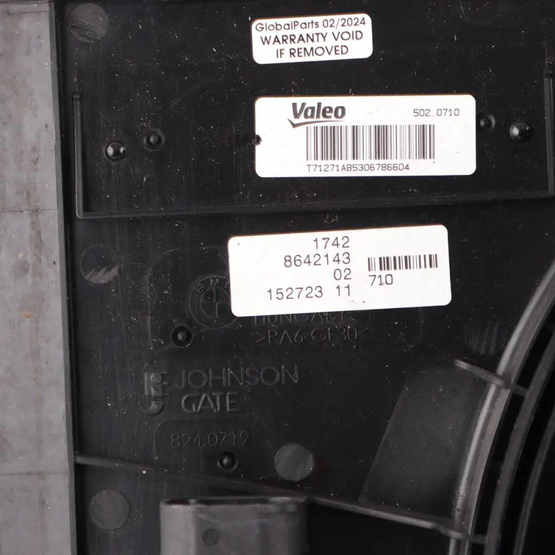 Radiador Motor Refrigeración Unidad Cubierta Ventilador 350 W 8641948 para BMW I3 I01 con número de pieza 8642143 BMW I3 I01 Radiador Motor Refrigeración Unidad Cubierta Ventilador 350 W 8641948 - SKU 8642143 - Número de pieza 8642143