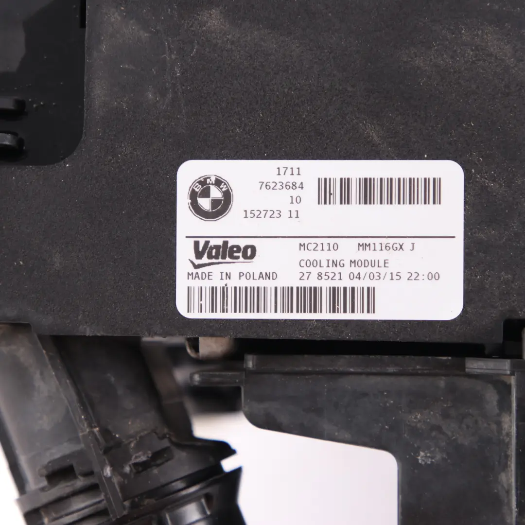 Radiator Pack BMW i3 I01 450W Engine Cooling Coolant Unit Fan Shroud to with Part number 8642144 Radiator Pack BMW i3 I01 450W Engine Cooling Coolant Unit Fan Shroud - SKU 8642144 - Part number 8642144