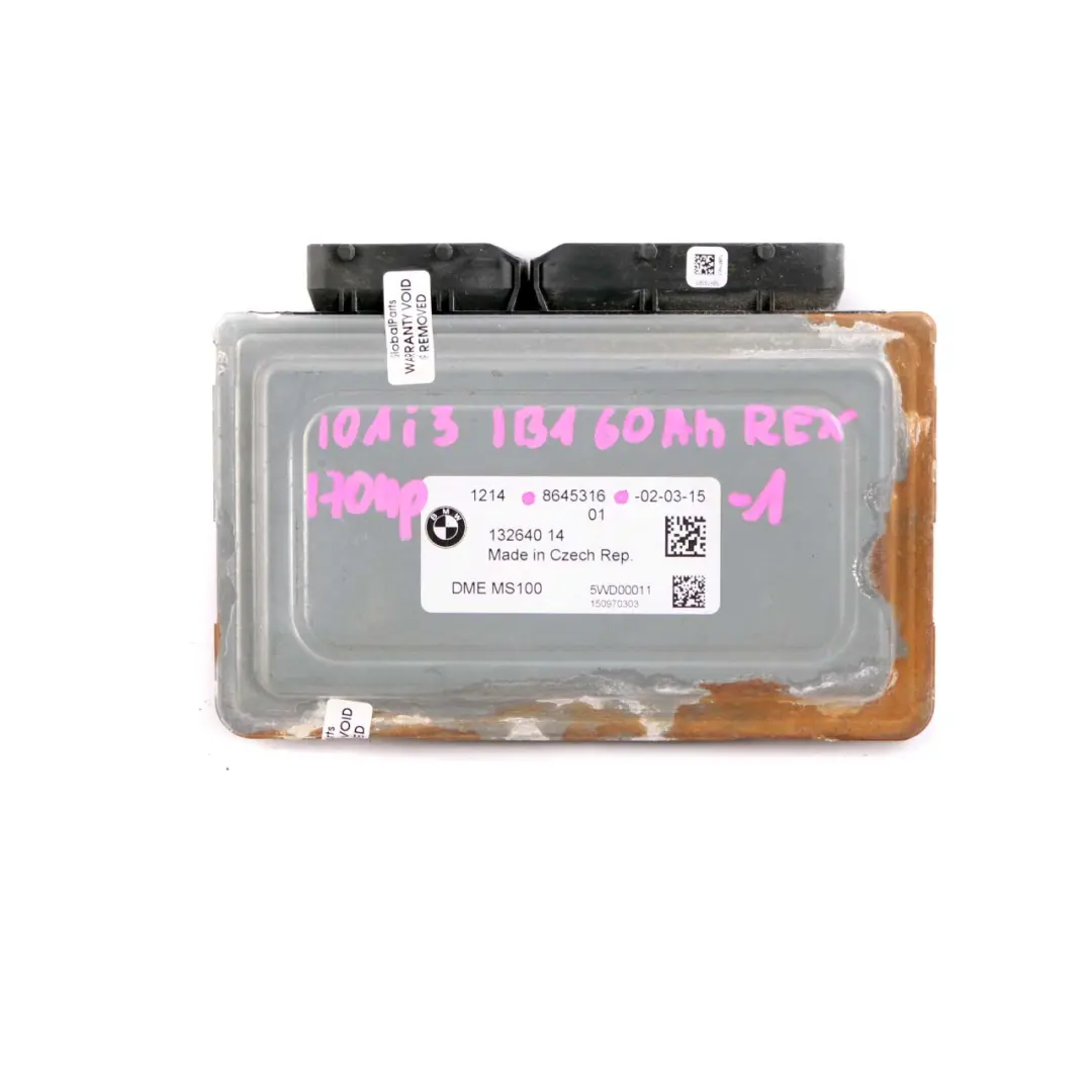 BMW i3 I01 Rex 60Ah Hybrid ECU Engine Control Unit Kit RDME eDME BDC Key - SKU 8645316-1 - Part number 8645316