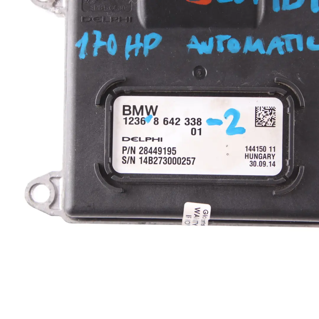 BMW i3 I01 IB1 60Ah Electric ECU Engine Control Unit Kit eDME BDC Key - SKU 8642338-2 - Part number 8642338