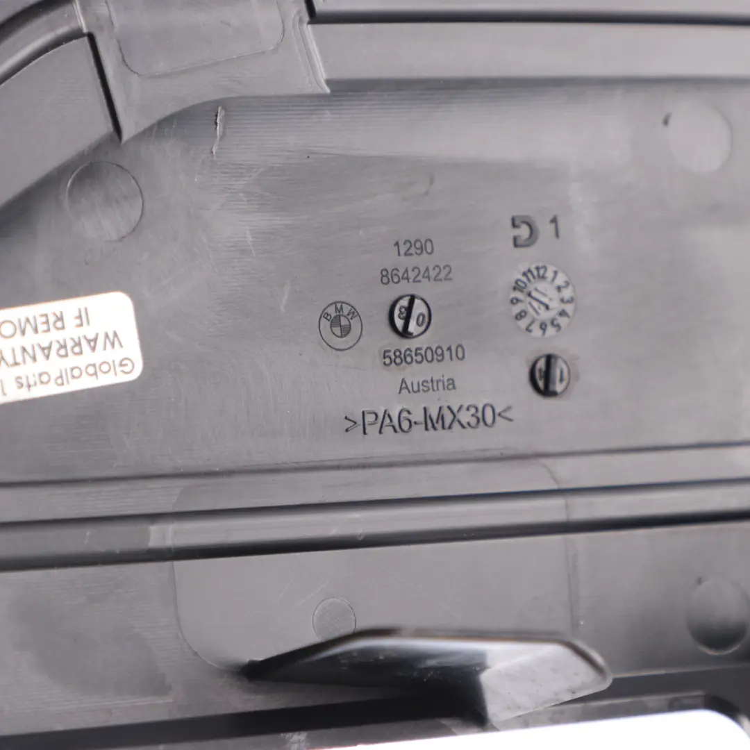 Mudguard Flap Cover Cap Trim Control Unit Box to BMW F30 LCI 330e with Part number 8642422 BMW F30 LCI 330e Mudguard Flap Cover Cap Trim Control Unit Box - SKU 8642422 - Part number 8642422