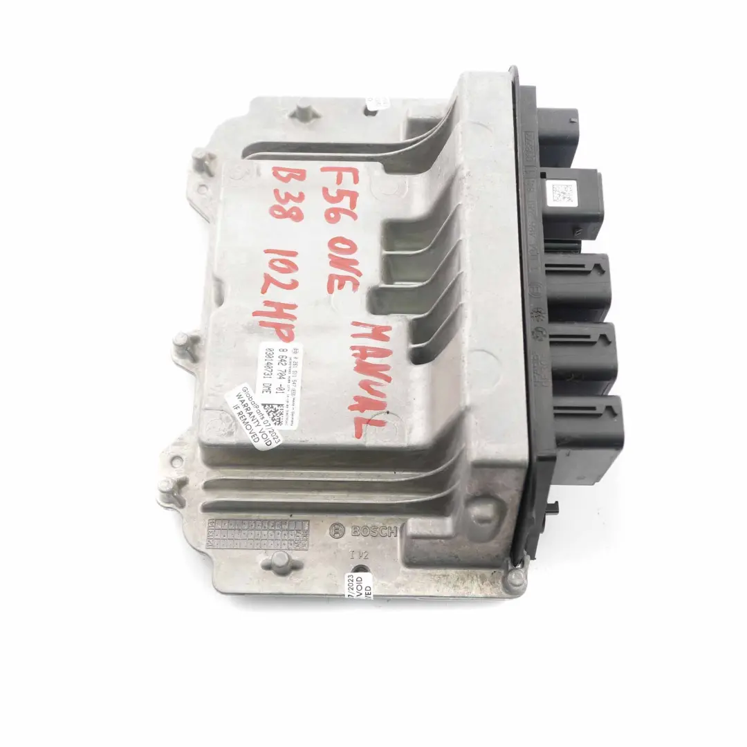 B38 102HP Motor Gasolina ECU Unidad Control DDE Manual para Mini One F56 con número de pieza 8642704 Mini One F56 B38 102HP Motor Gasolina ECU Unidad Control DDE Manual - SKU 8642704 - Número de pieza 8642704