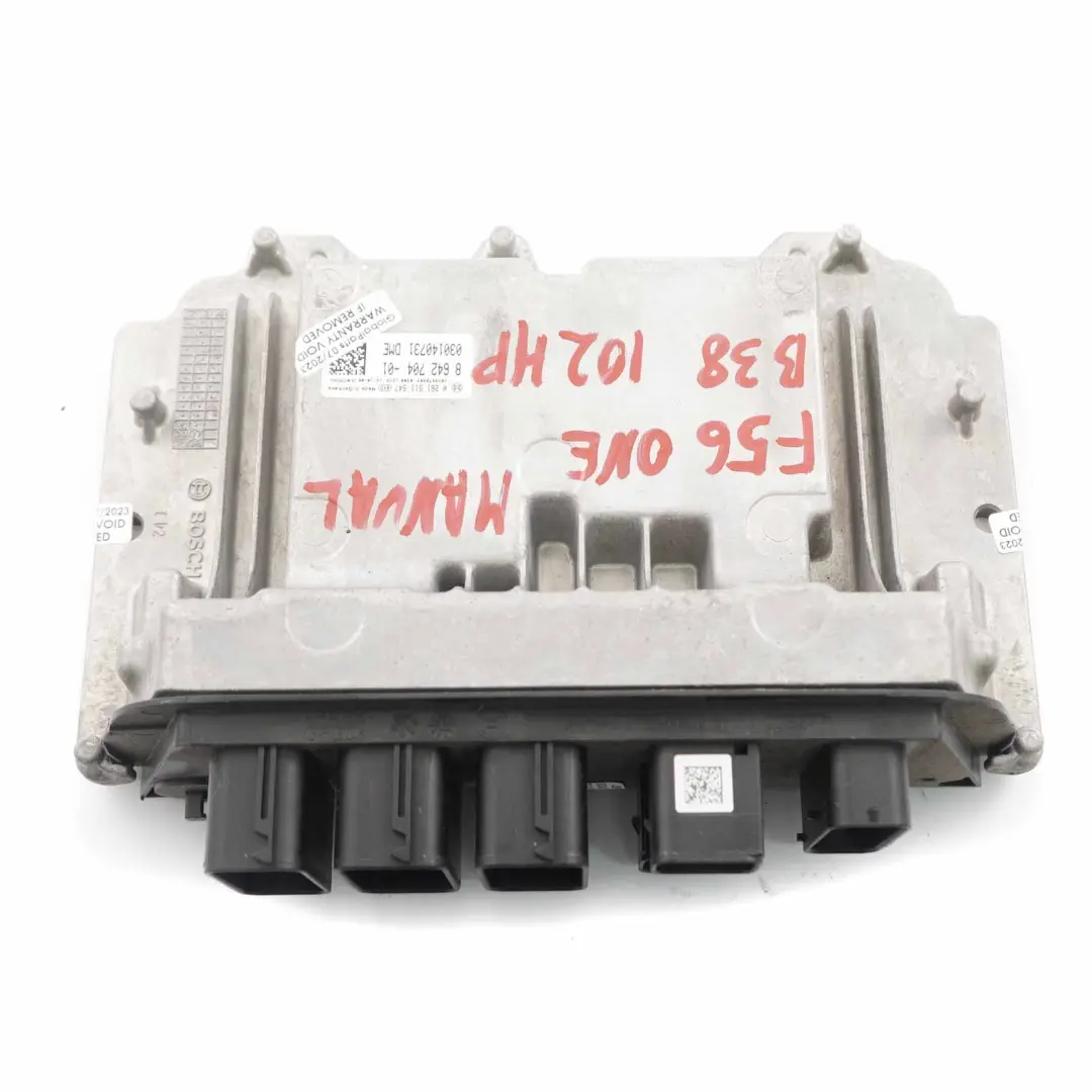 B38 102HP Unité Contrôle ECU Moteur Essence DDE Manuel pour Mini One F56 à propos du numéro de pièce 8642704 Mini One F56 B38 102HP Unité Contrôle ECU Moteur Essence DDE Manuel - SKU 8642704 - Numéro de pièce 8642704