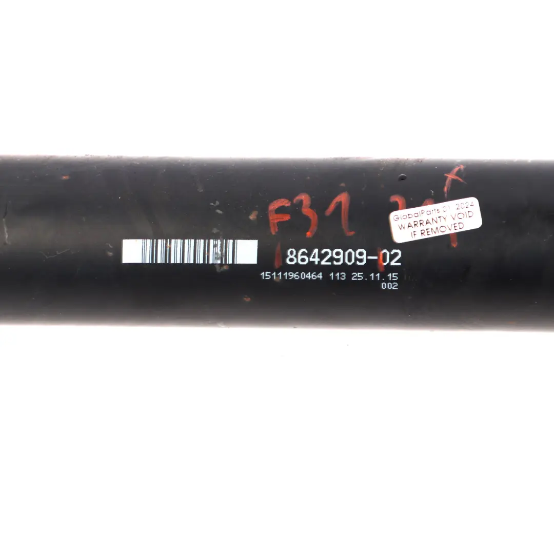 BMW F30 F32 F36 xDrive Eje de transmisión Albero Trasmissione Automatico Prop - SKU 8642909 - Número de pieza 8642909