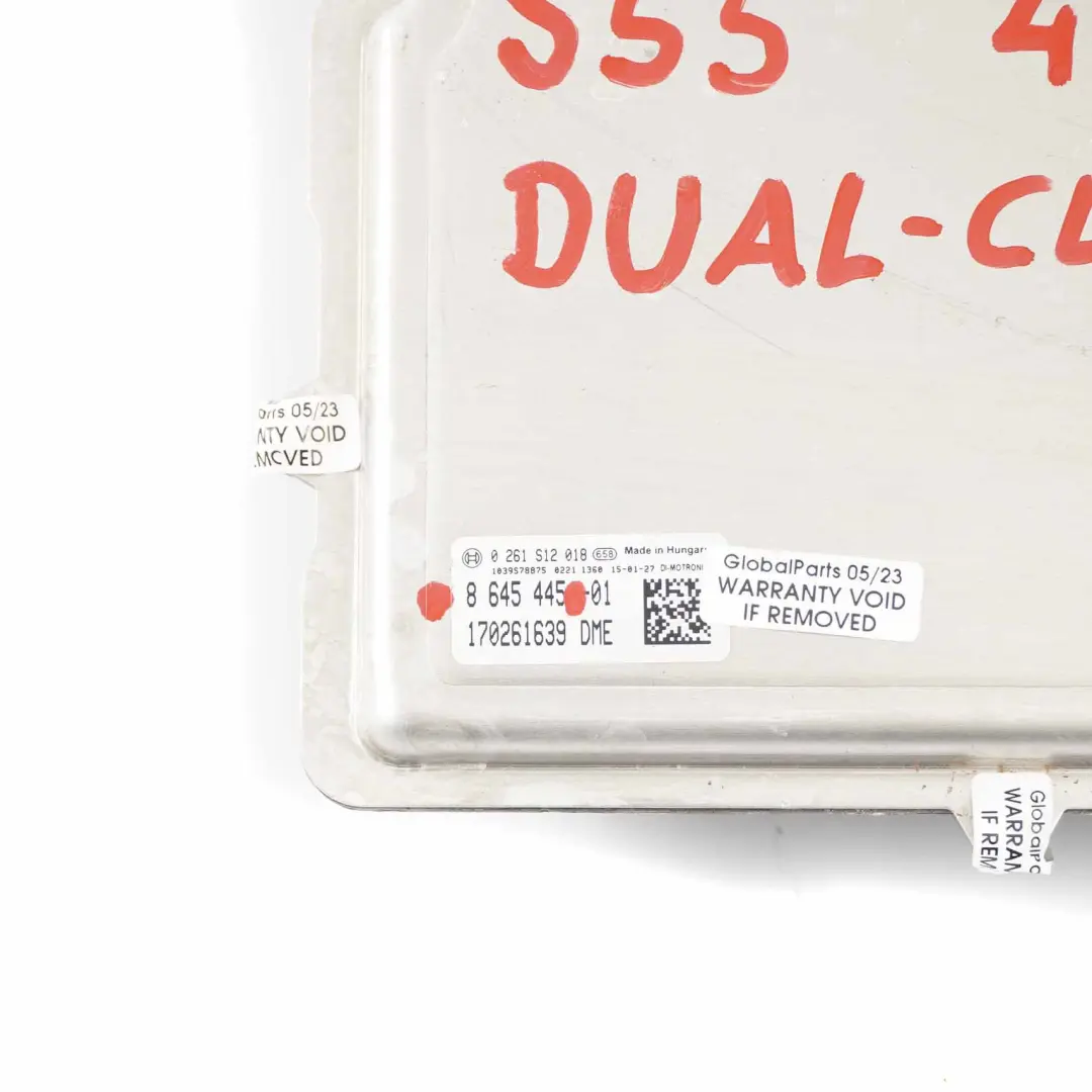 S55 450 HP Unité commande moteur ECU DME pour BMW F80 M3 F82 M4 à propos du numéro de pièce 8645445 BMW F80 M3 F82 M4 S55 450 HP Unité commande moteur ECU DME - SKU 8645445 - Numéro de pièce 8645445