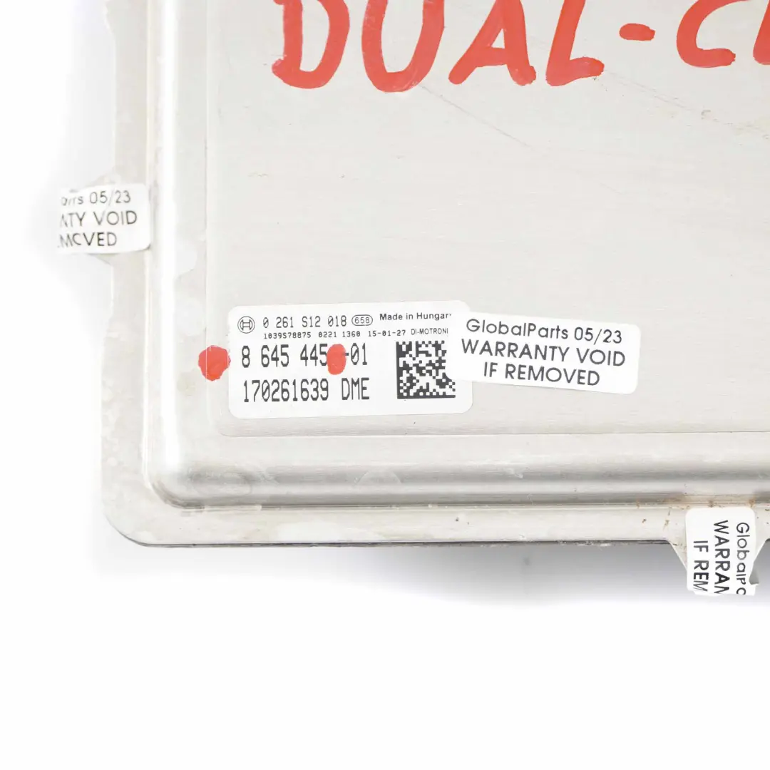 BMW F80 M3 F82 M4 S55 450 HP Unidad Control Motor ECU DME Doble Embrague - SKU 8645445 - Número de pieza 8645445