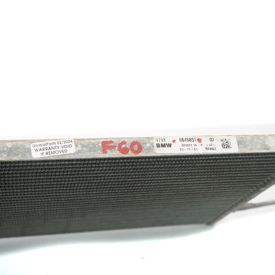 BMW F40 X2 F39 Mini F60 B48E Transmisión Caja cambios Radiador de aceite - SKU 8645851 - Número de pieza 8645851