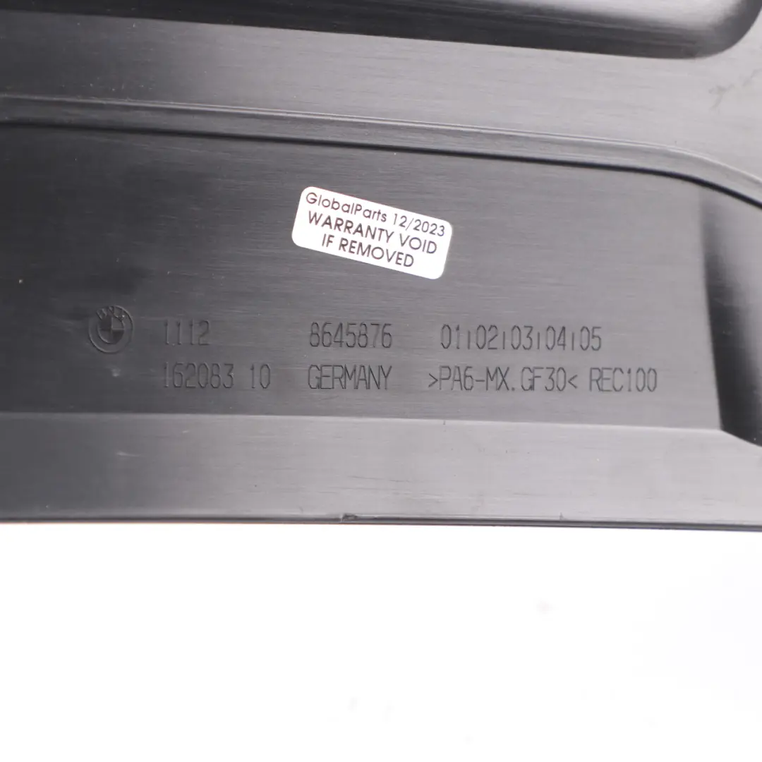 B48X Cubierta Motor Aislamiento Acústico Panel para BMW F30 LCI 330e con número de pieza 8645876 BMW F30 LCI 330e B48X Cubierta Motor Aislamiento Acústico Panel - SKU 8645876 - Número de pieza 8645876