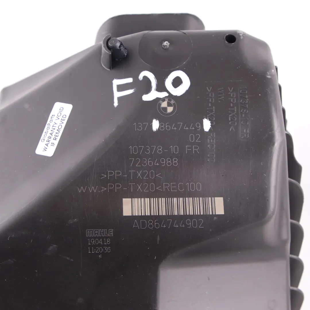 B38 Benzyna Obudowa Filtra Powietrza do BMW F20 F21 F30 F31 LCI o numerze 8647449 BMW F20 F21 F30 F31 LCI B38 Benzyna Obudowa Filtra Powietrza - SKU 8647449 - Numer Części 8647449