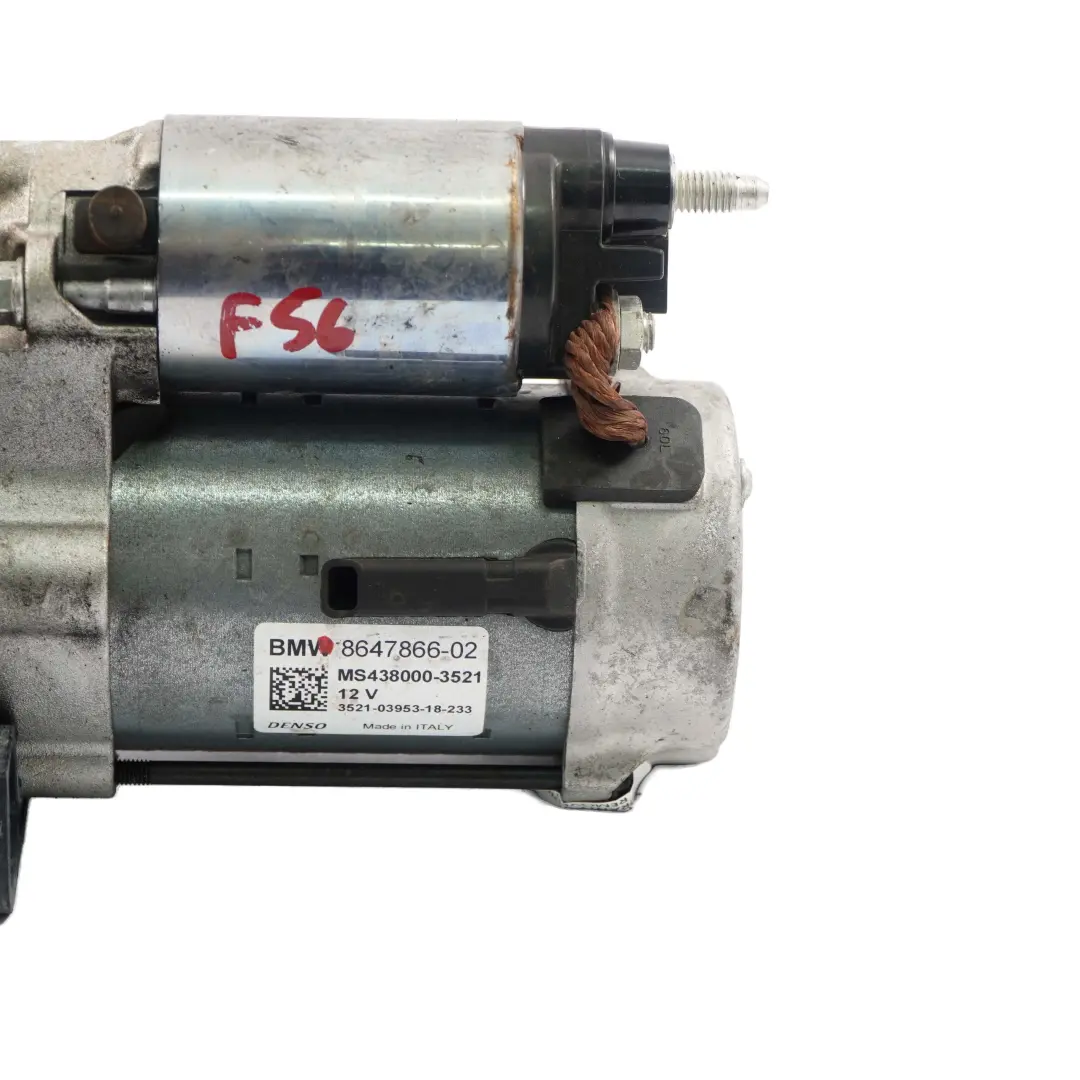 Starter Motor to BMW X1 F40 F48 Mini F55 F56 F57 Engine with Part number 8647866 BMW X1 F40 F48 Mini F55 F56 F57 Engine Starter Motor - SKU 8647866 - Part number 8647866