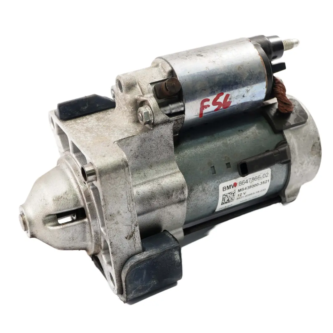 Starter Motor to BMW X1 F40 F48 Mini F55 F56 F57 Engine with Part number 8647866 BMW X1 F40 F48 Mini F55 F56 F57 Engine Starter Motor - SKU 8647866 - Part number 8647866