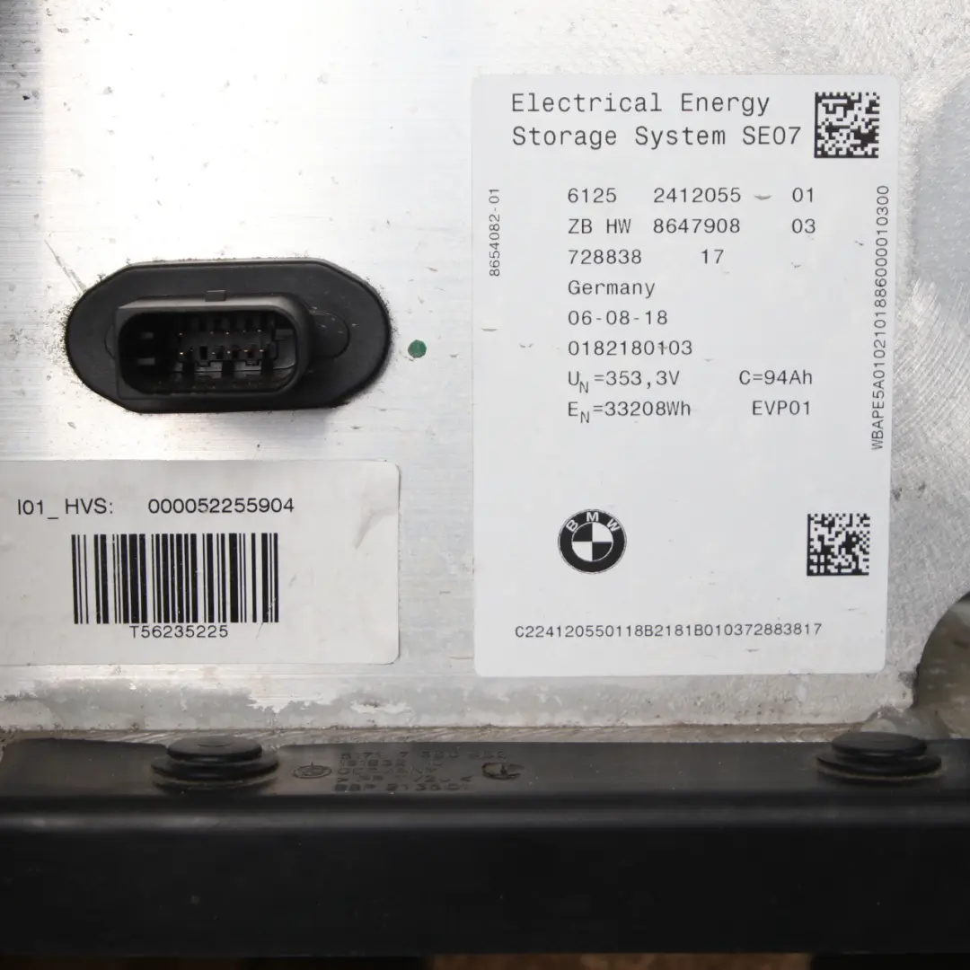 BMW I3 I01 Hybrid Electric 94Ah High Voltage Battery Accumulator Storage 2412055 - SKU 8647909 - Part number 8647909