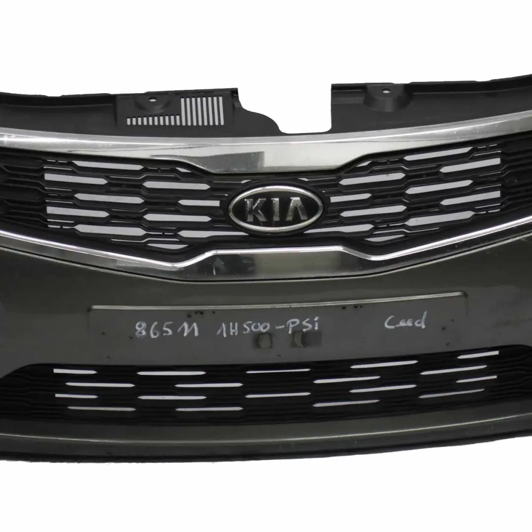 Mk1 Front Bumper Trim Cover Panel Phoenix Silver Metallic - T4W to Kia Ceed with Part number 86511 1H500 Kia Ceed Mk1 Front Bumper Trim Cover Panel Phoenix Silver Metallic - T4W - SKU 86511 1H500-PSI - Part number 86511 1H500