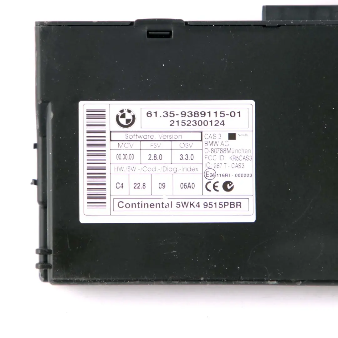 122HP Engine Control Unit ECU DME CAS3 Key to Mini Cooper R60 R61 ALL4 N16 with Part number 8652745 Mini Cooper R60 R61 ALL4 N16 122HP Engine Control Unit ECU DME CAS3 Key - SKU 8652745-1 - Part number 8652745