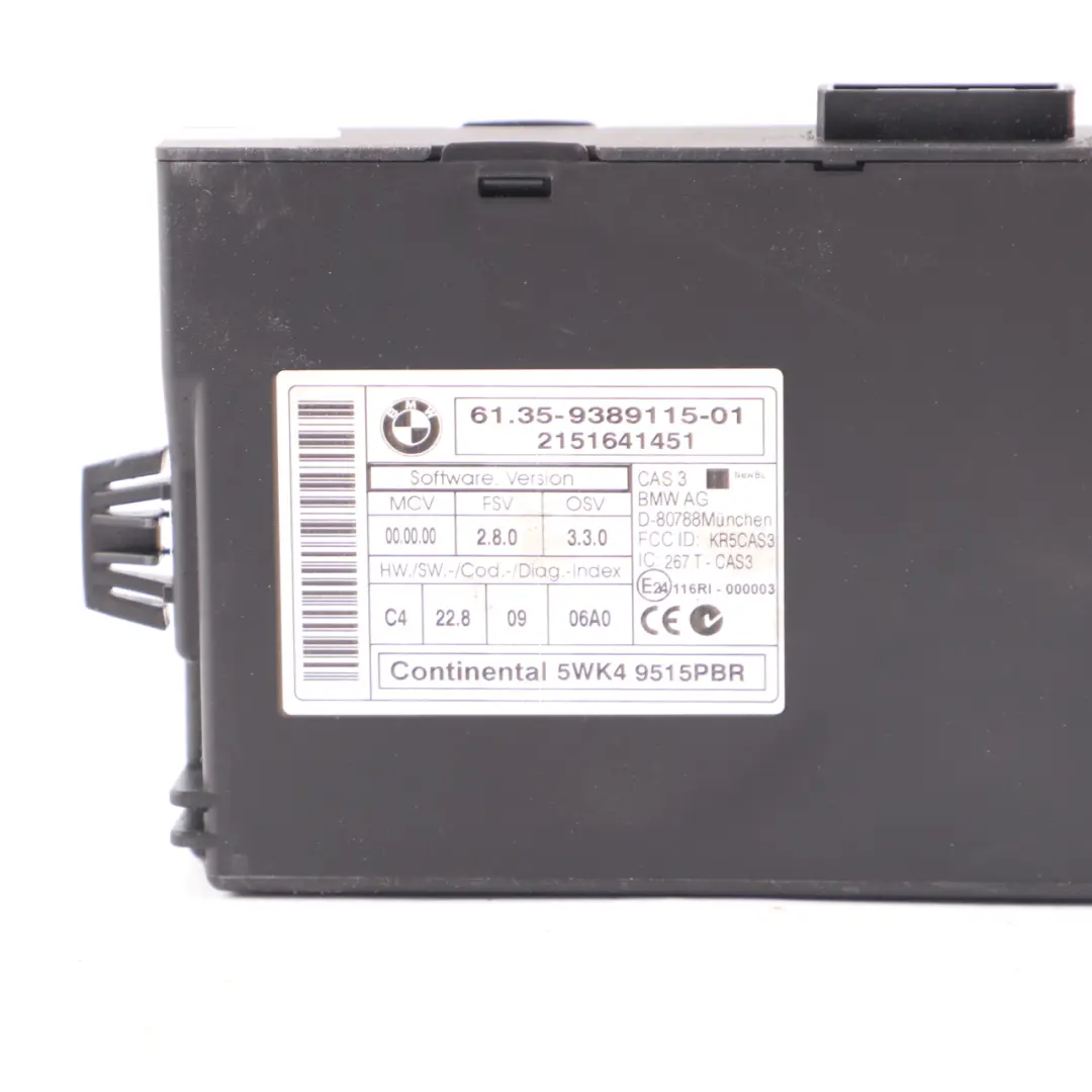 122HP Engine Control Unit ECU DME CAS3 Key to Mini Cooper R60 R61 N16 with Part number 8652745 Mini Cooper R60 R61 N16 122HP Engine Control Unit ECU DME CAS3 Key - SKU 8652745-2 - Part number 8652745
