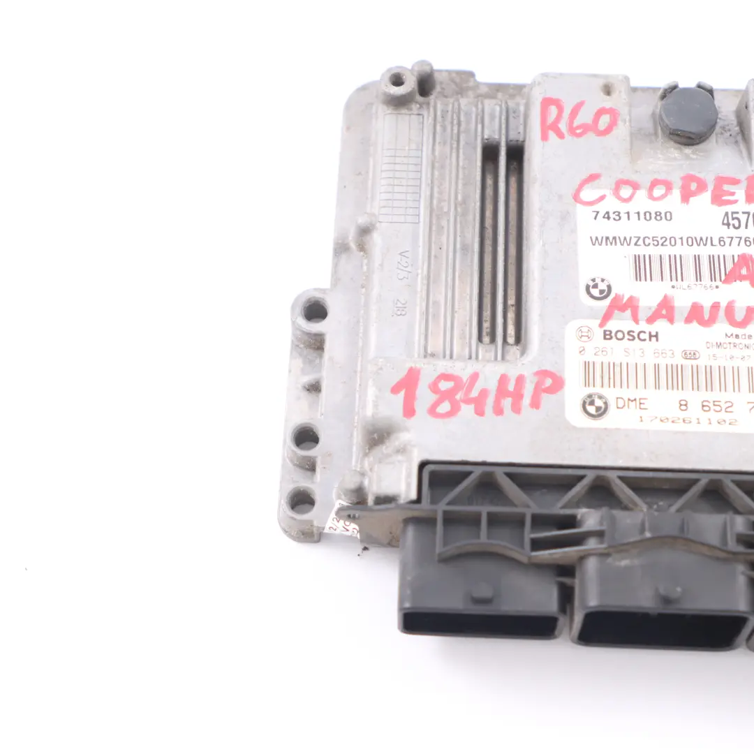 184HP ECU Engine Control Unit DME Manual Mini Cooper S R60 ALL4 N18 1.6 - SKU 8652746 - Part number 8652746