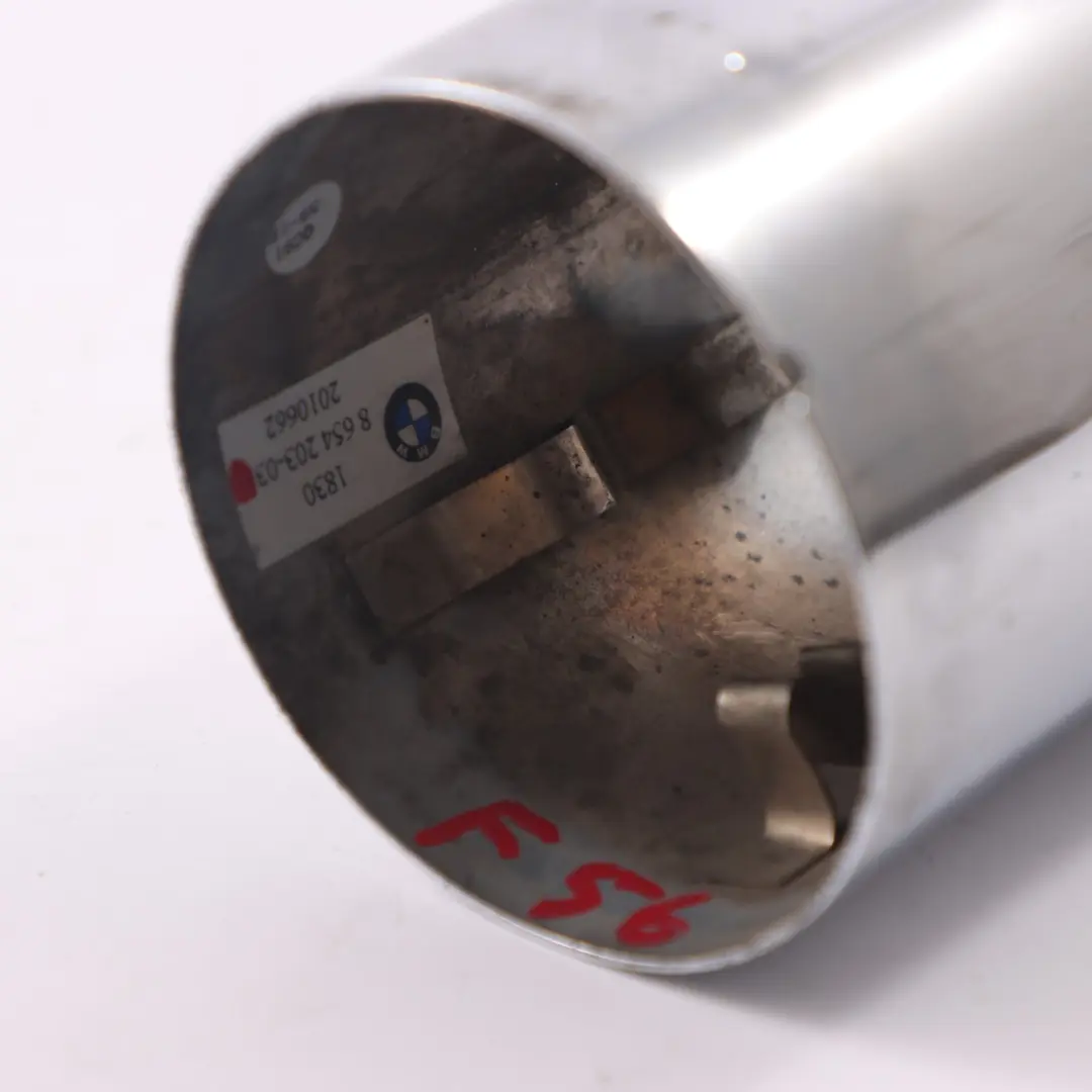 Mini Cooper One F54 F55 F56 F57 embout échappement silencieux chromé - SKU 8654203 - Numéro de pièce 8654203