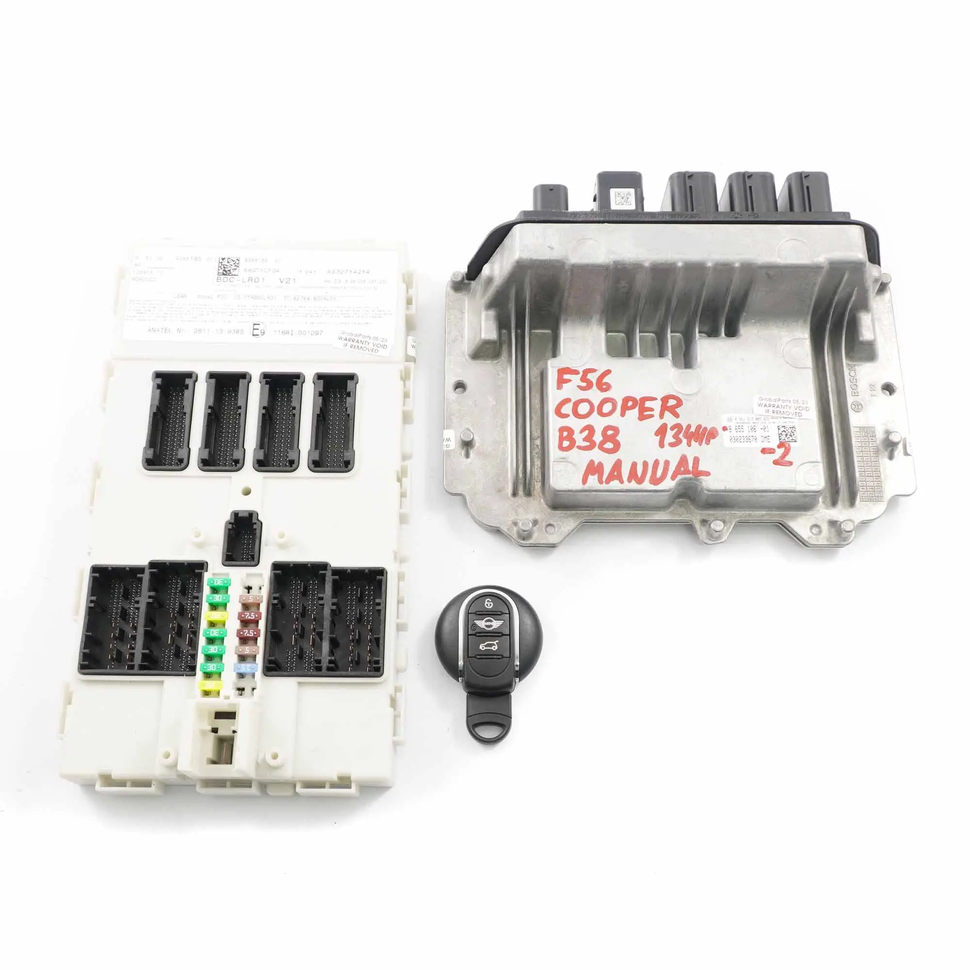 Mini Cooper F56 B38 1.5 136HP Motor Kit ECU DME 8655106 BDC Clave Manual