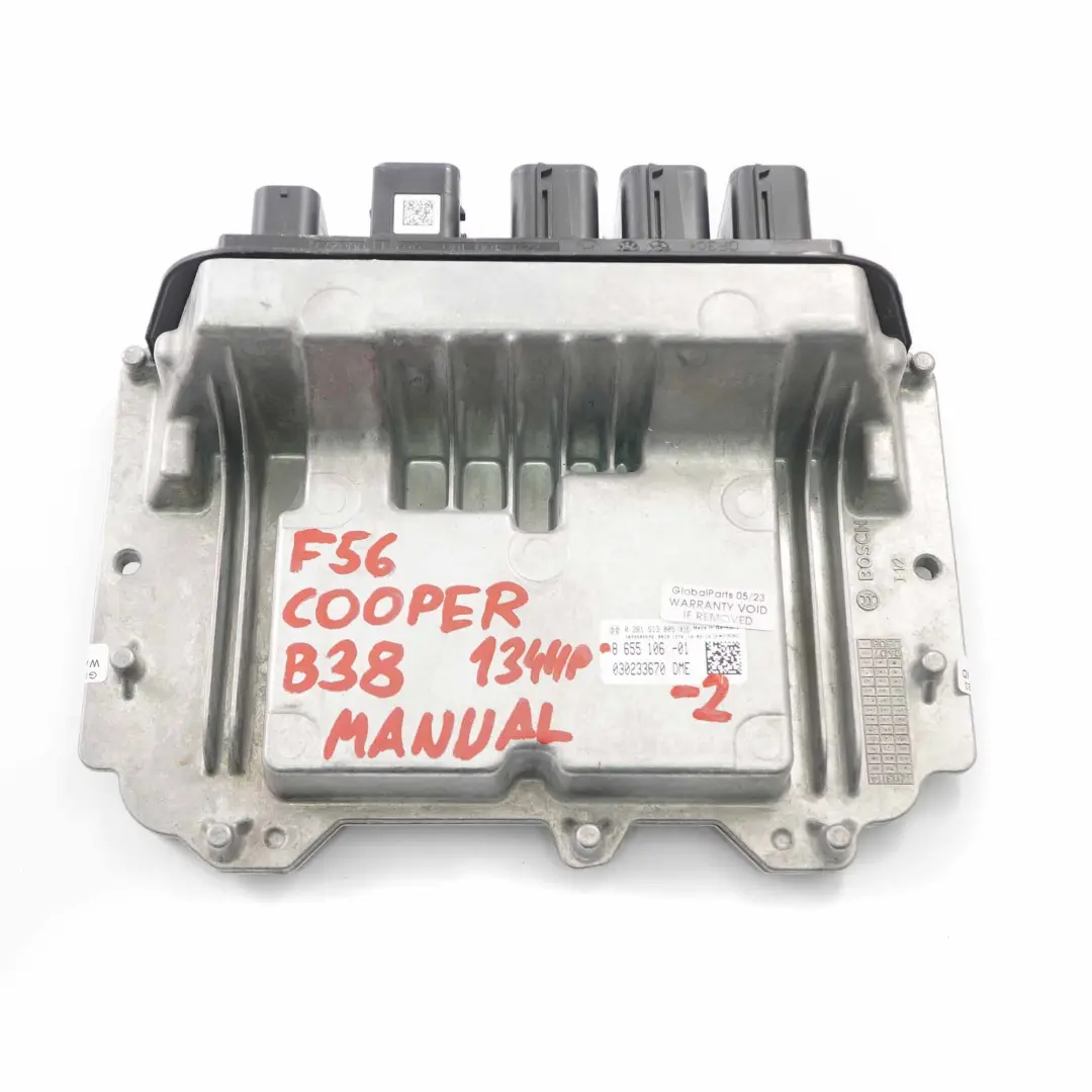 B38 1.5 136HP Motor Kit ECU DME BDC Clave Manual para Mini Cooper F56 con número de pieza 8655106 Mini Cooper F56 B38 1.5 136HP Motor Kit ECU DME BDC Clave Manual - SKU 8655106-2 - Número de pieza 8655106