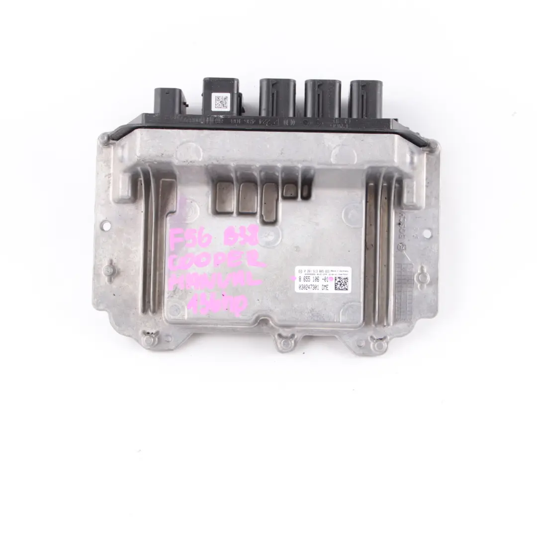 B38 1.5 136HP Petrol Engine ECU Module DME Manual to Mini F56 with Part number 8655106 Mini F56 B38 1.5 136HP Petrol Engine ECU Module DME Manual - SKU 8655106 - Part number 8655106