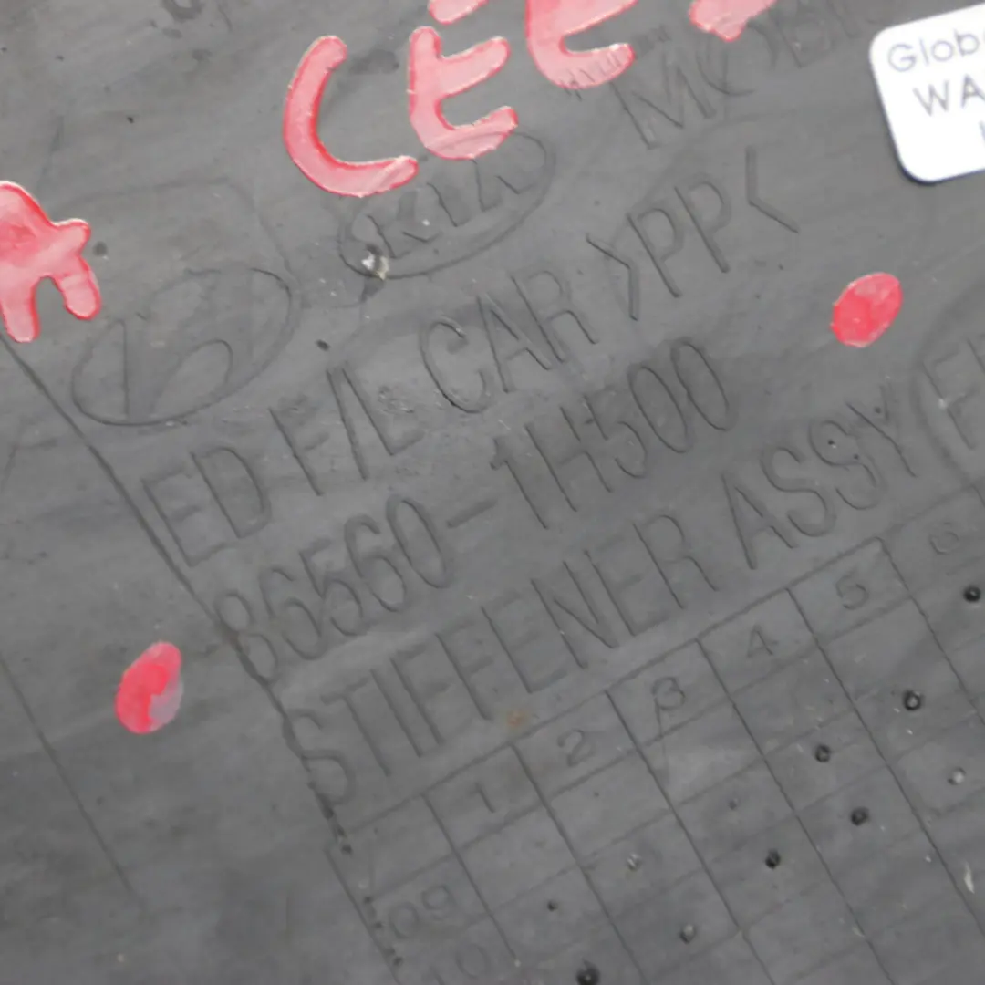 Embellecedor Parachoques Delantero Cubierta Inferior para Kia Ceed con número de pieza 86560-1H500 Kia Ceed Embellecedor Parachoques Delantero Cubierta Inferior - SKU 86560-1H500 - Número de pieza 86560-1H500
