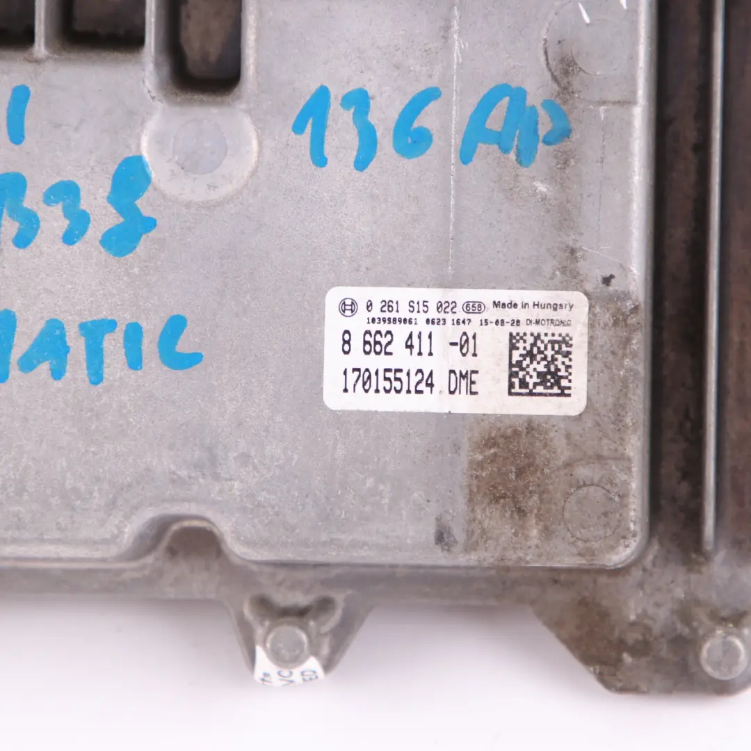 B38 136HP Engine ECU Kit DME + FEM + Keys Automatic to BMW F20 LCI 118i with Part number 8662411 BMW F20 LCI 118i B38 136HP Engine ECU Kit DME + FEM + Keys Automatic - SKU 8662411-1 - Part number 8662411
