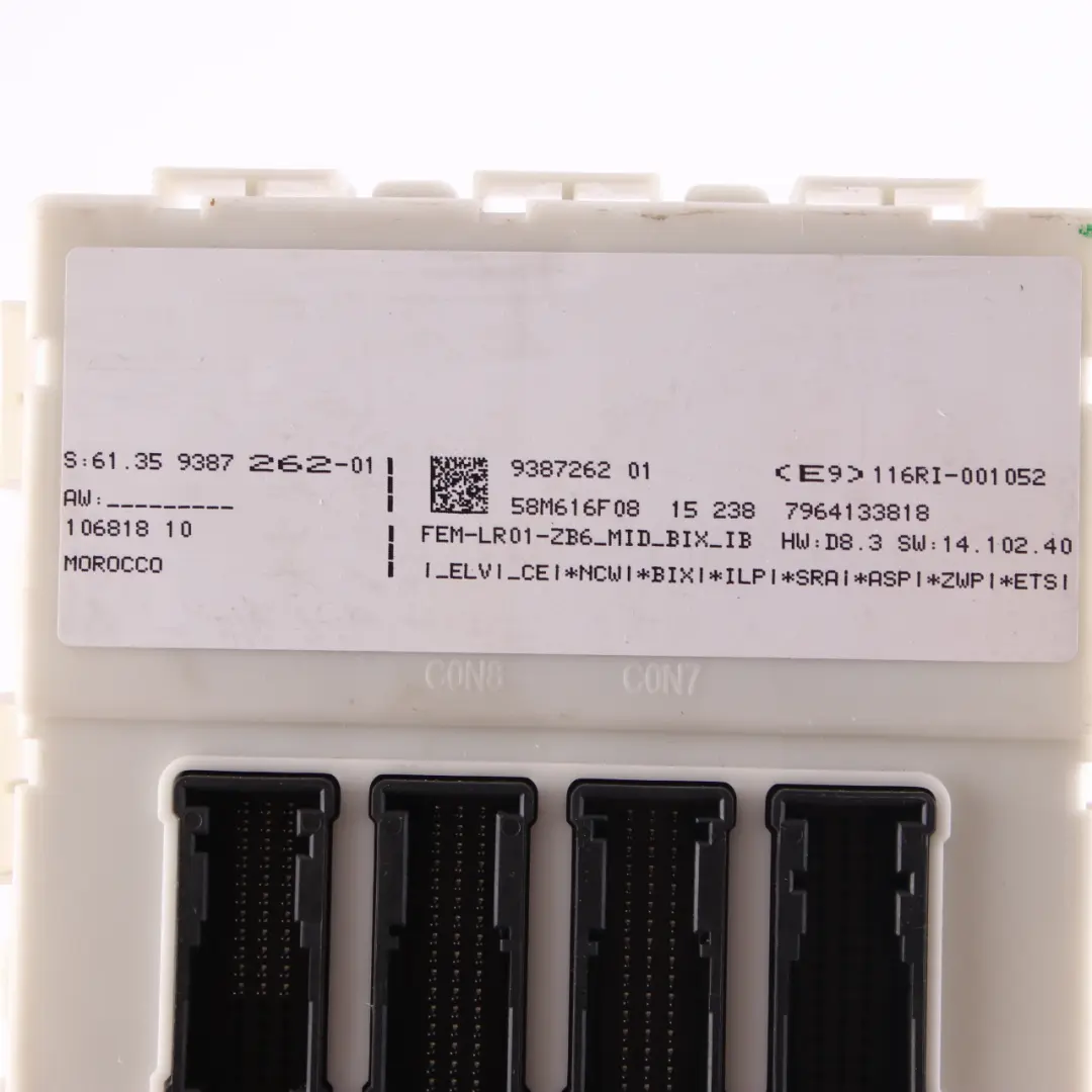 B38 136HP Engine ECU Kit DME + FEM + Keys Automatic to BMW F20 LCI 118i with Part number 8662411 BMW F20 LCI 118i B38 136HP Engine ECU Kit DME + FEM + Keys Automatic - SKU 8662411-1 - Part number 8662411