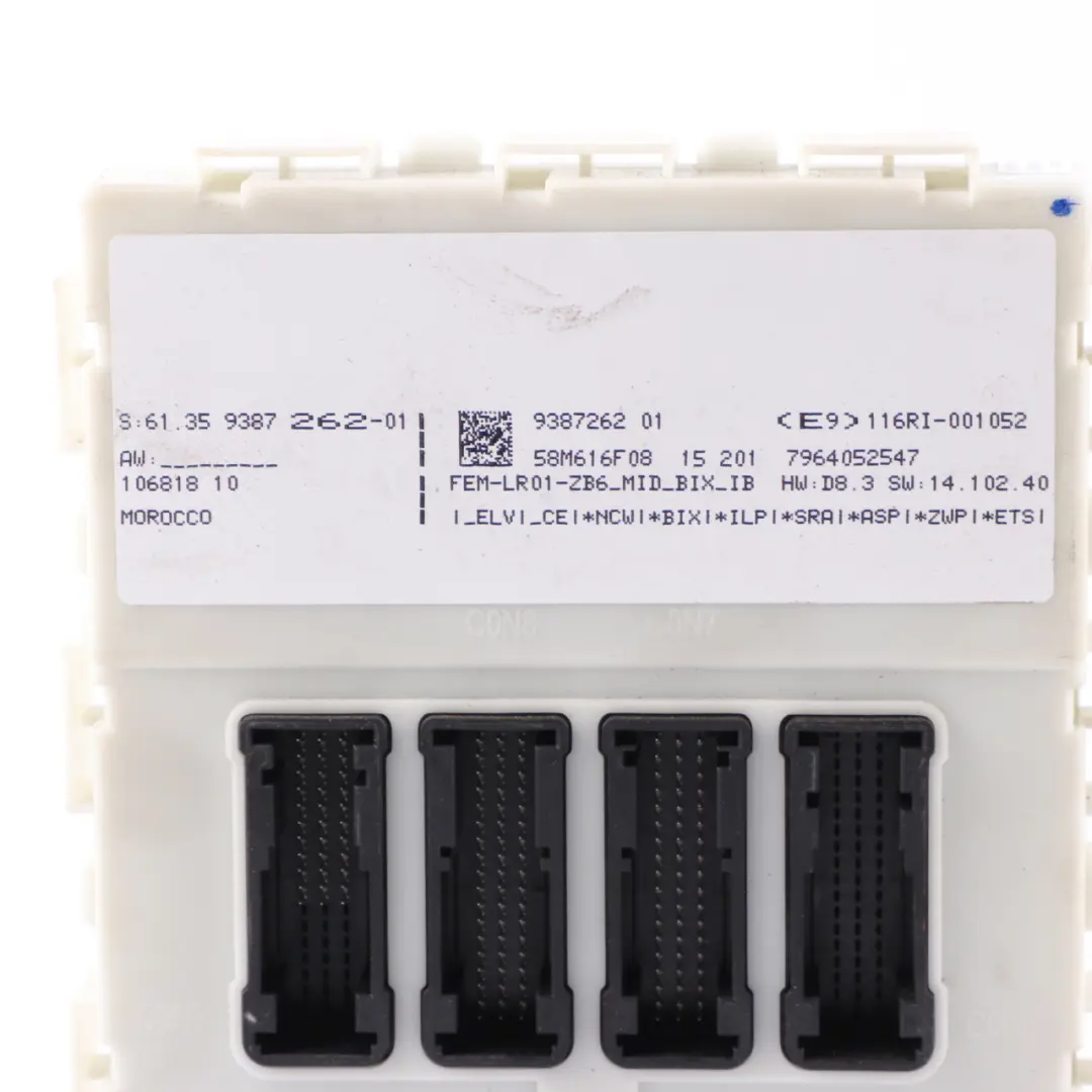 B38 136HP Engine ECU Kit DME + FEM + Key Automatic to BMW F20 LCI 118i with Part number 8662411 BMW F20 LCI 118i B38 136HP Engine ECU Kit DME + FEM + Key Automatic - SKU 8662411-2 - Part number 8662411