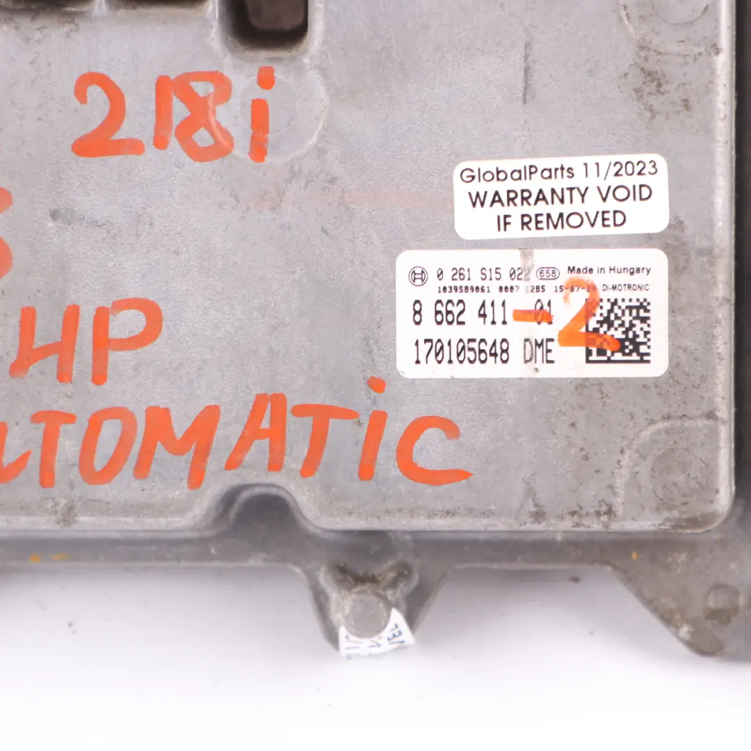 B38 136HP Engine ECU Kit DME + FEM + Key Automatic to BMW F20 LCI 118i with Part number 8662411 BMW F20 LCI 118i B38 136HP Engine ECU Kit DME + FEM + Key Automatic - SKU 8662411-2 - Part number 8662411