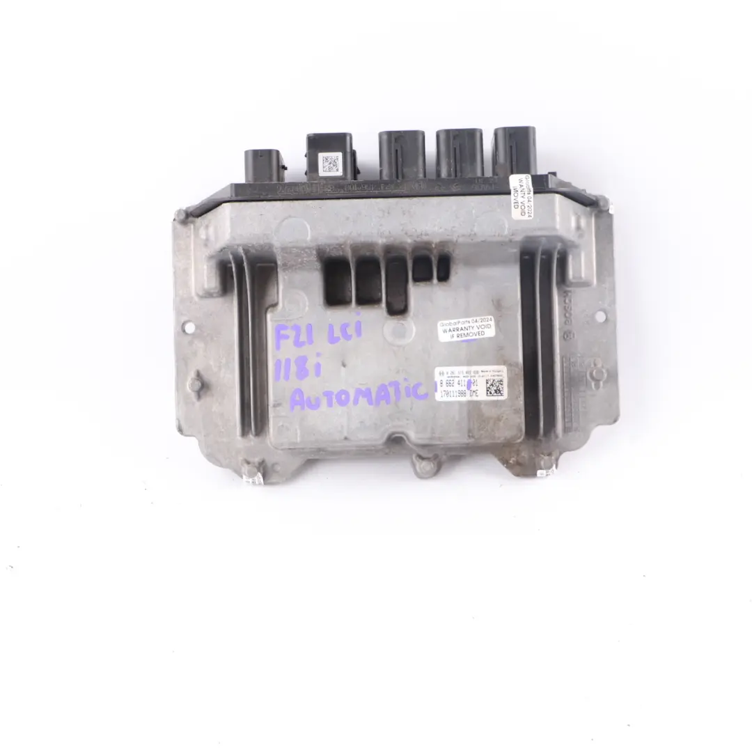 B38 136HP Engine ECU Unit DME Automatic to BMW F20 LCI 118i F30 LCI 318i with Part number 8662411 BMW F20 LCI 118i F30 LCI 318i B38 136HP Engine ECU Unit DME Automatic - SKU 8662411 - Part number 8662411