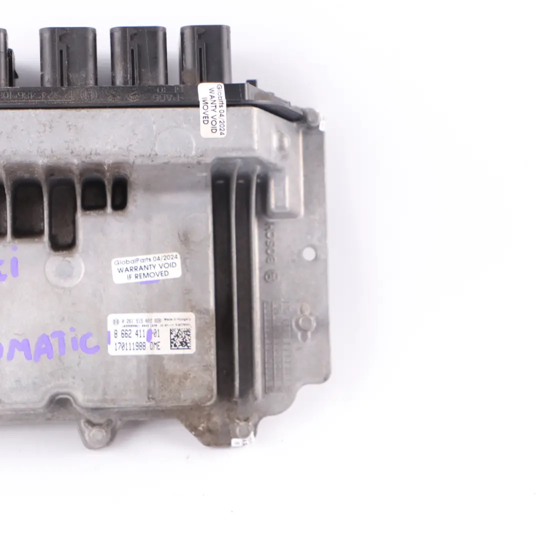 B38 136HP Engine ECU Unit DME Automatic to BMW F20 LCI 118i F30 LCI 318i with Part number 8662411 BMW F20 LCI 118i F30 LCI 318i B38 136HP Engine ECU Unit DME Automatic - SKU 8662411 - Part number 8662411