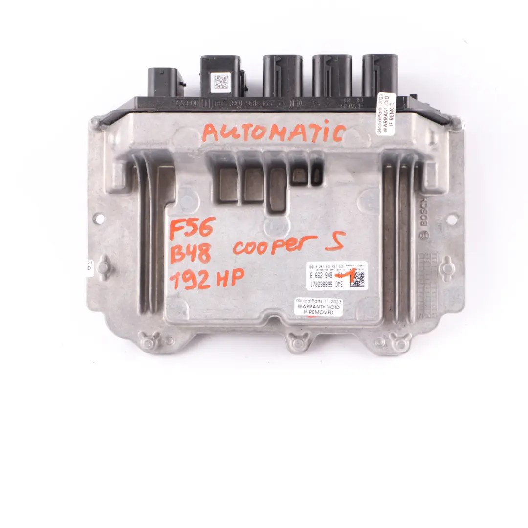 Mini Cooper S F55 F56 B48 192HP Petrol Engine ECU Kit DME + BDC + Key - SKU 8662849-1 - Part number 8662849