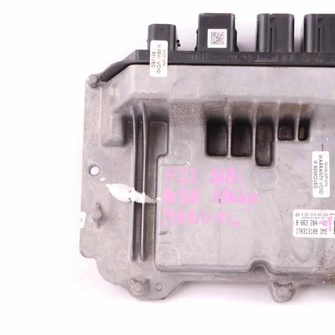 BMW F20 F30 F31 LCI 118i 318i B38 ECU Unità di Controllo DME Manuale - SKU 8663284-1 - Numero di parte 8663284