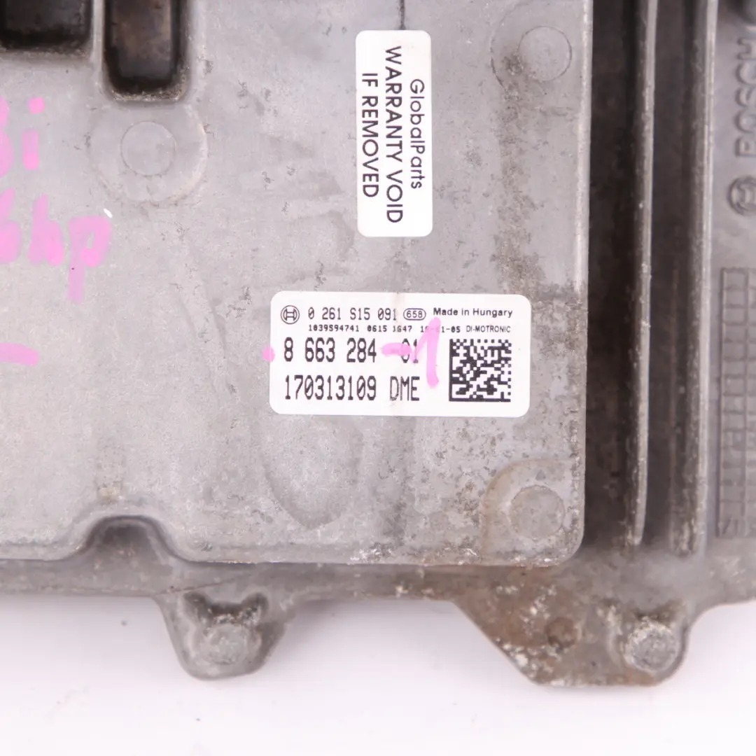 BMW F20 F30 F31 LCI 118i 318i B38 ECU DME Unité de Contrôle Manual - SKU 8663284-1 - Numéro de pièce 8663284