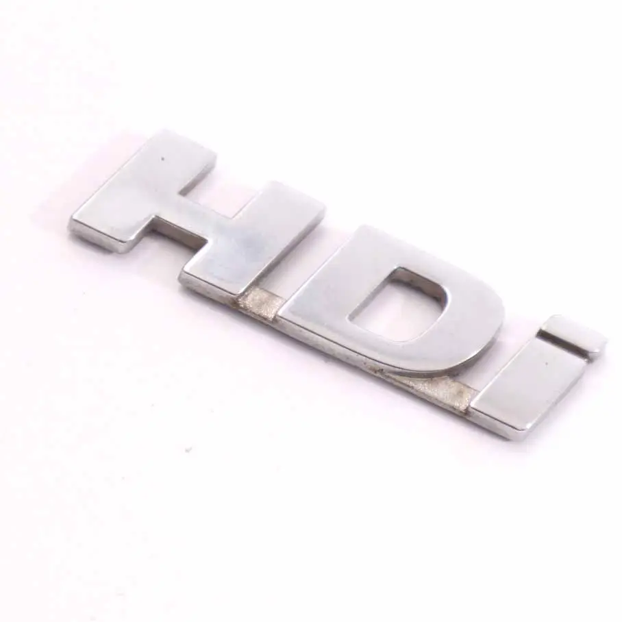 Peugeot 307 HDI Trunk Emblem Rear Boot Tailgate Badge Logo Adhered Chrome - SKU 8663ZE - Part number 8663ZE
