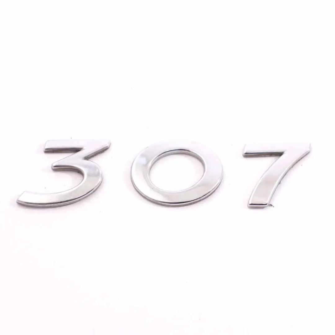 Emblema Baule Stivale Posteriore Portellone Badge Logo Lettering per Peugeot 307 con numero di parte 8665C1 Peugeot 307 Emblema Baule Stivale Posteriore Portellone Badge Logo Lettering - SKU 8665C1 - Numero di parte 8665C1