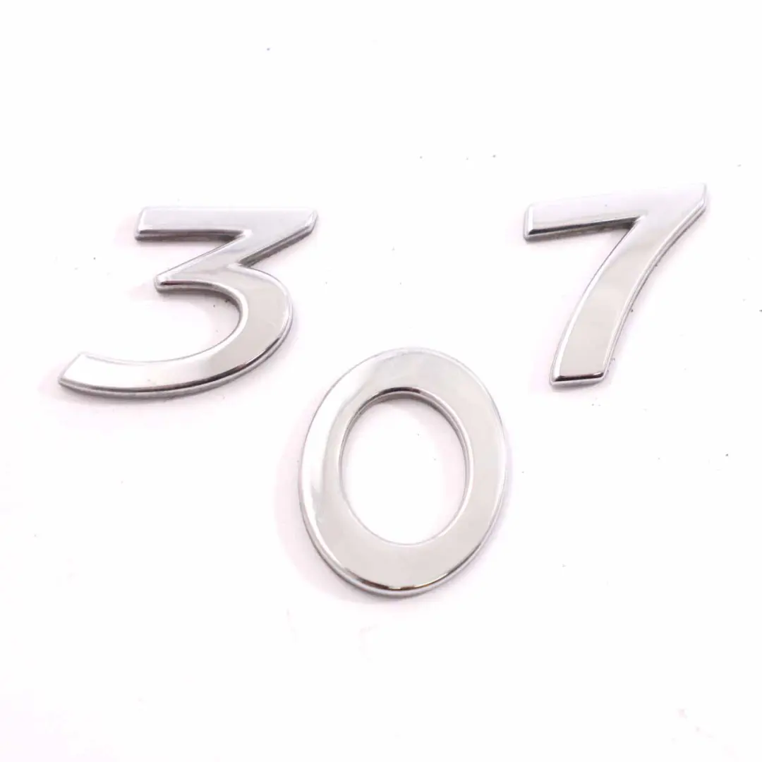 Peugeot 307 Trunk Emblem Rear Boot Tailgate Badge Logo Lettering Adhered - SKU 8665C1 - Part number 8665C1