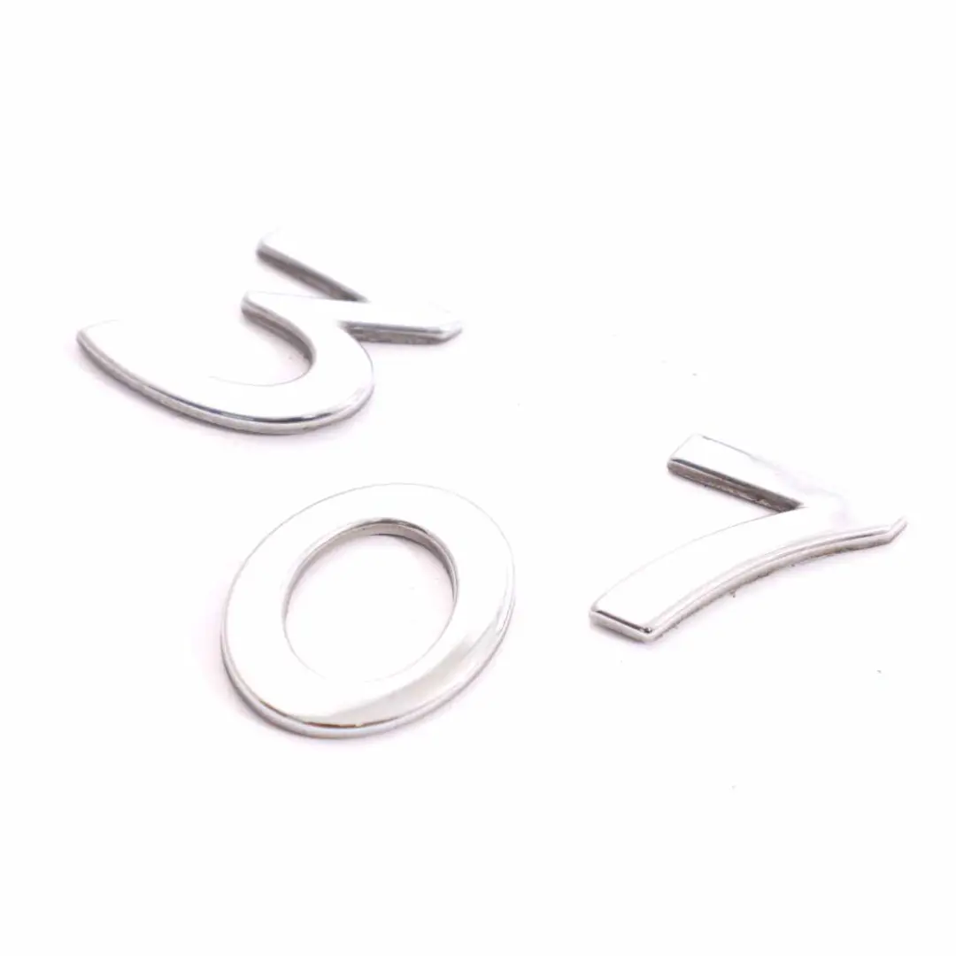 Emblema Baule Stivale Posteriore Portellone Badge Logo Lettering per Peugeot 307 con numero di parte 8665C1 Peugeot 307 Emblema Baule Stivale Posteriore Portellone Badge Logo Lettering - SKU 8665C1 - Numero di parte 8665C1