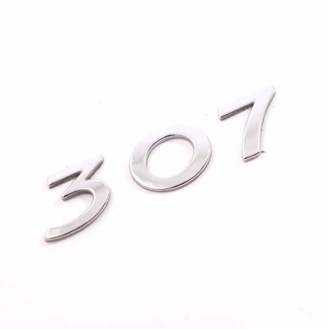 Peugeot 307 Trunk Emblem Rear Boot Tailgate Badge Logo Lettering Adhered - SKU 8665C1 - Part number 8665C1