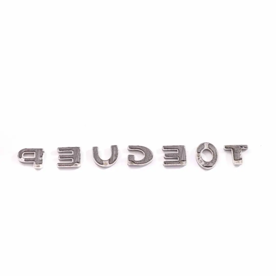 Peugeot 207 Kofferraum Emblem Heckklappe Abzeichen Logo Schriftzug aufgeklebt - SKU 8665PW - Teilenummer 8665PW