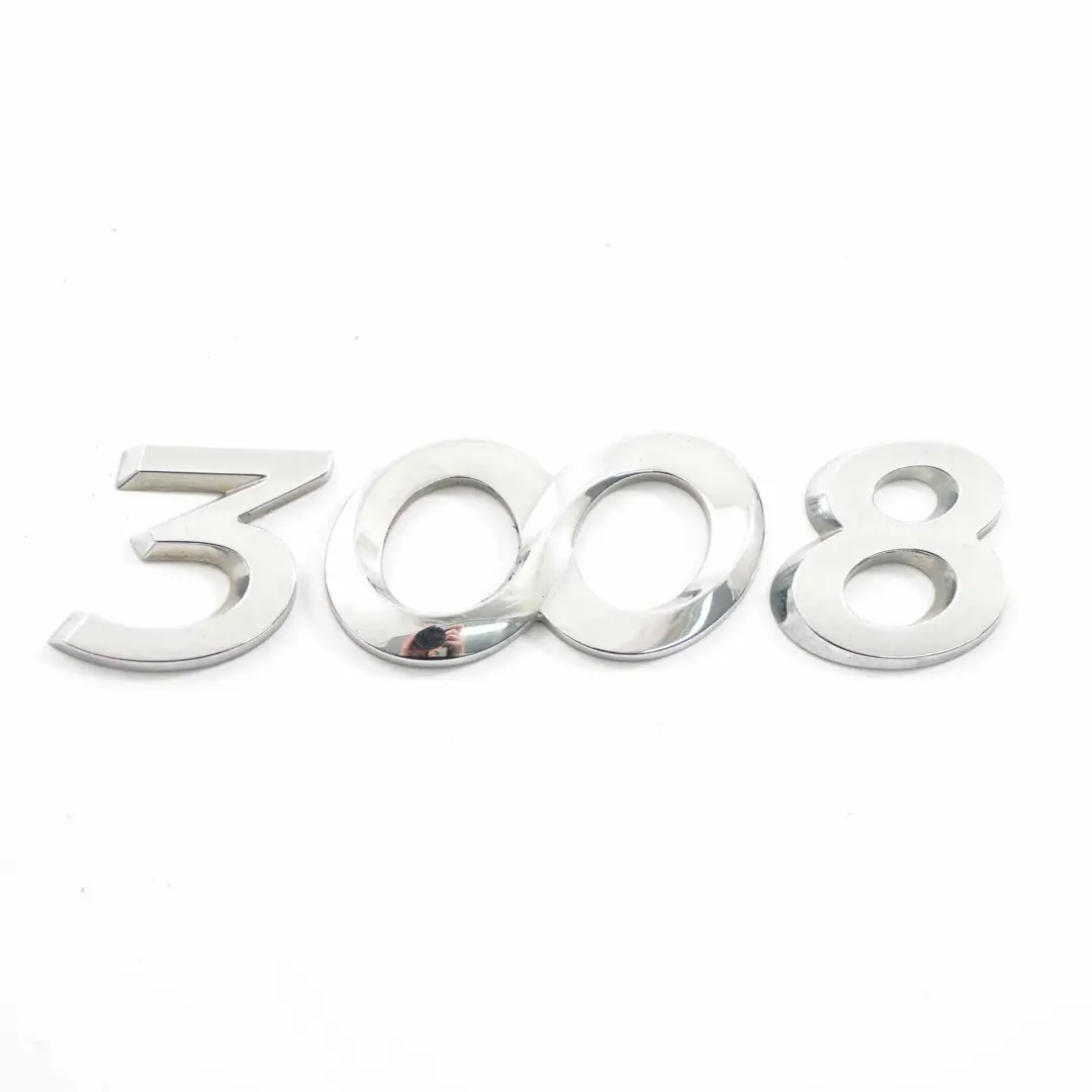 Trunk Emblem Peugeot 3008 Rear Boot Tailgate Adhered Lettering Emblem to with Part number 8666 71 Trunk Emblem Peugeot 3008 Rear Boot Tailgate Adhered Lettering Emblem - SKU 8666 71 - Part number 8666 71