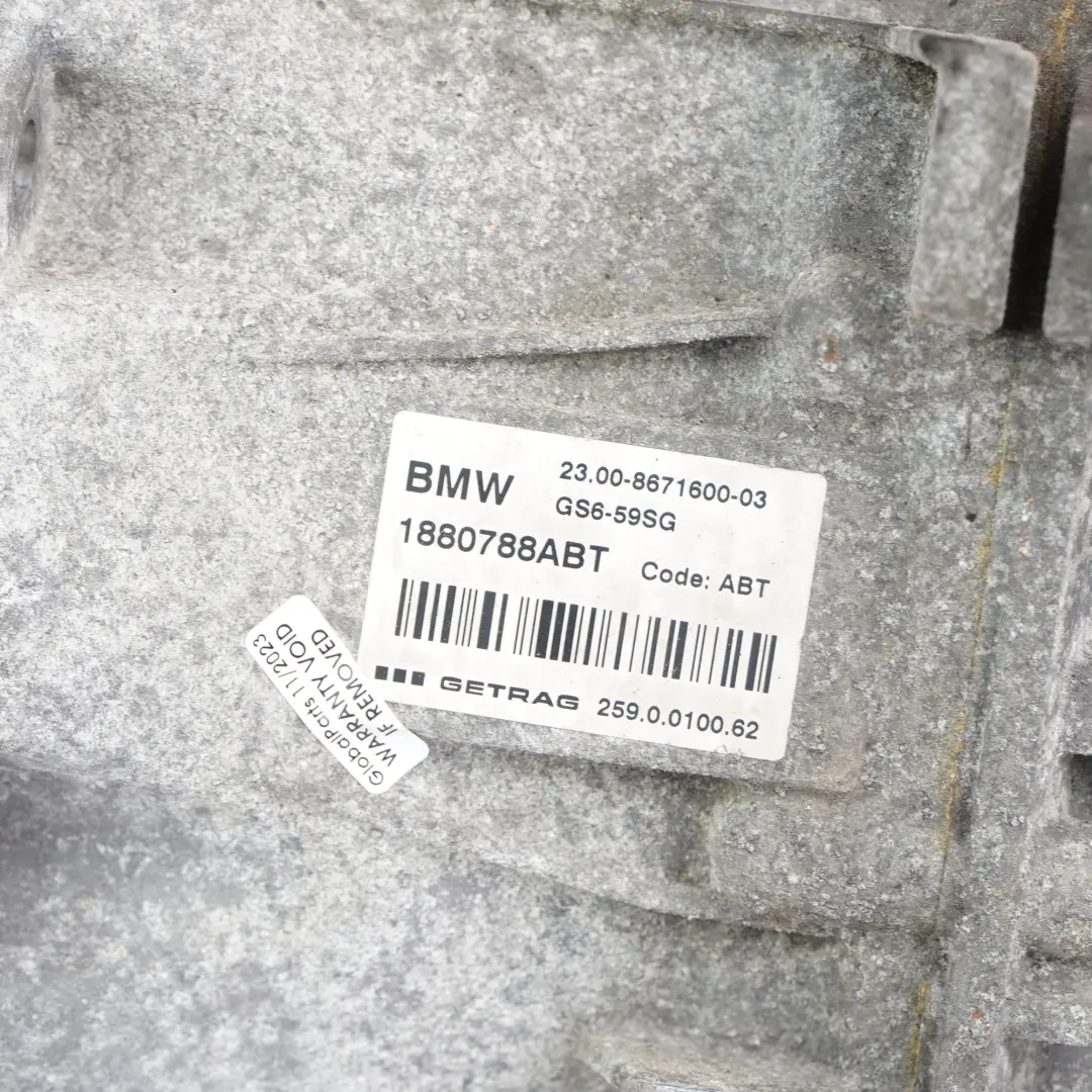 Gearbox GS6-59SG ABT WARRANTY to Mini Cooper S F54 F55 F56 F60 Manual with Part number 8671600 Mini Cooper S F54 F55 F56 F60 Manual Gearbox GS6-59SG ABT WARRANTY - SKU 8671600 - Part number 8671600