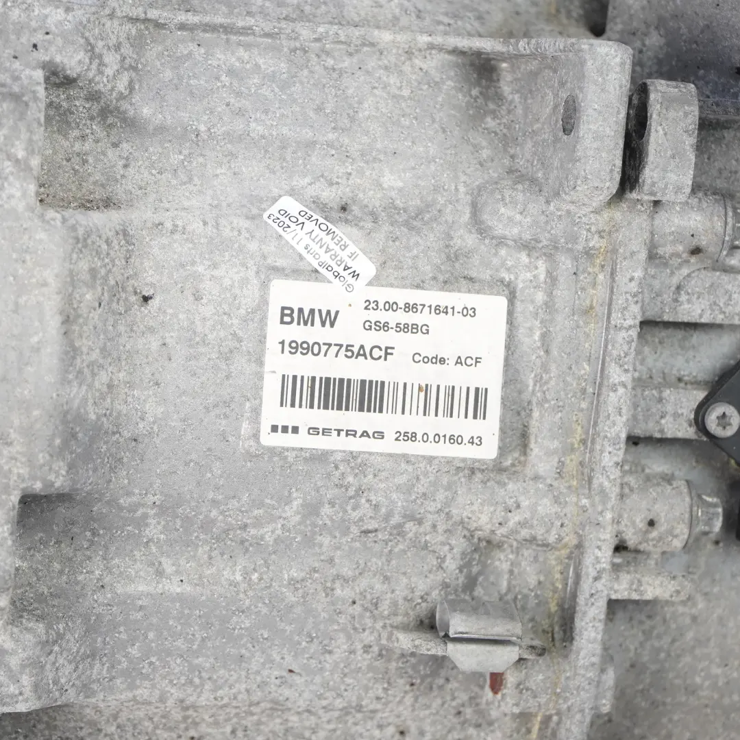BMW F46 216i Mini Cooper F60 Ręczna Skrzynia Biegów ACF GS6-58BG - SKU 8671641 - Numer Części 8671641