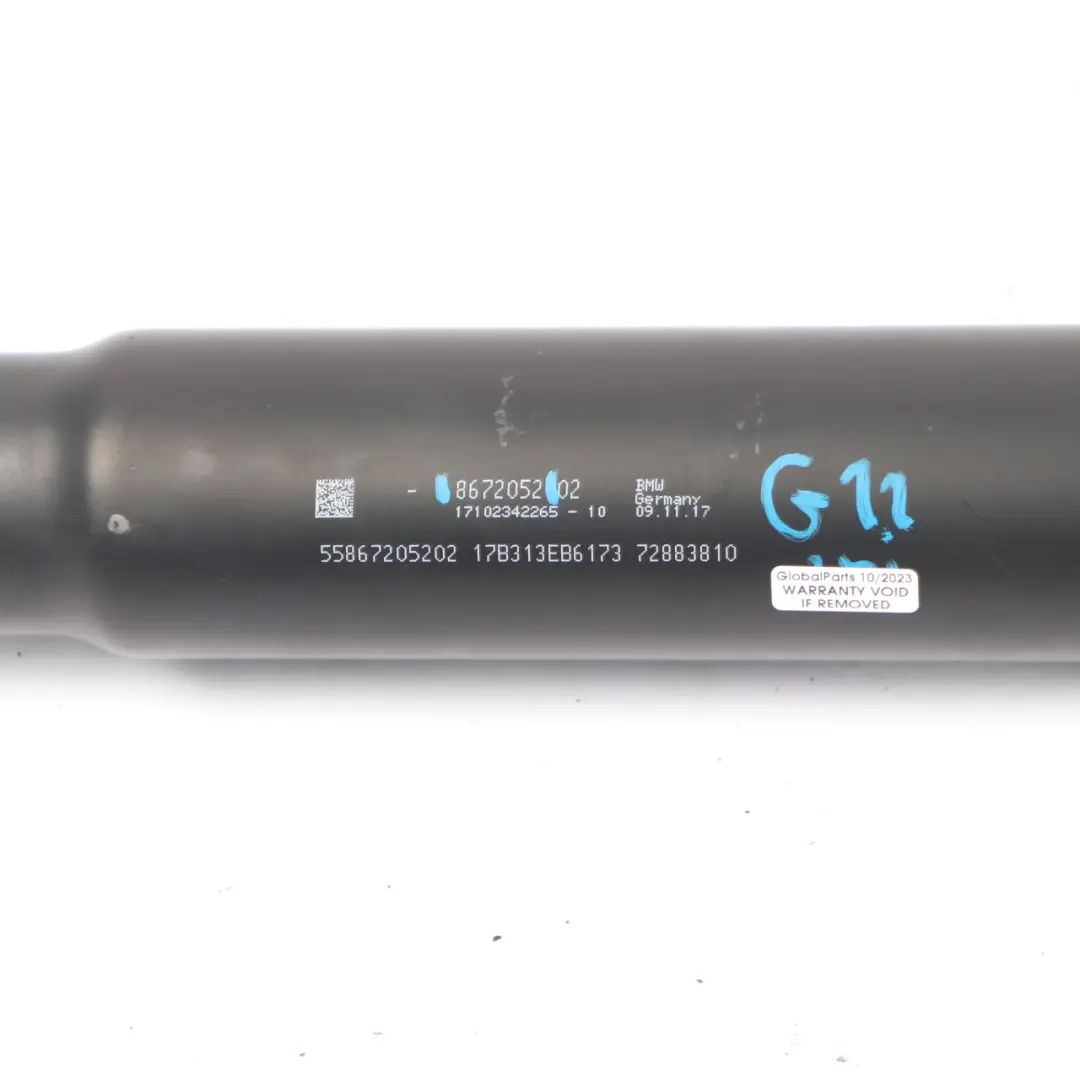 Propshaft BMW G11 740dX B57 Diesel Drive Prop Shaft xDrive Automatic to with Part number 8672052 Propshaft BMW G11 740dX B57 Diesel Drive Prop Shaft xDrive Automatic - SKU 8672052 - Part number 8672052